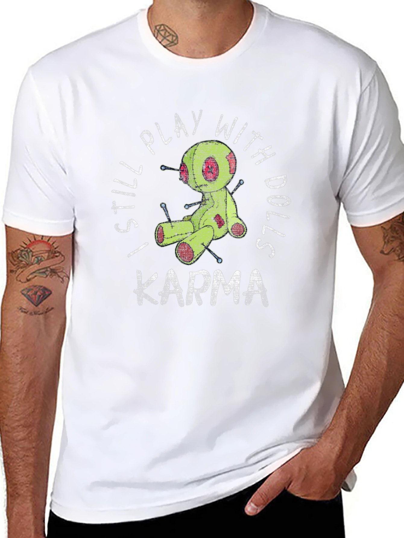 Black Karma Voodoo Doll Graphic T-Shirt view 8