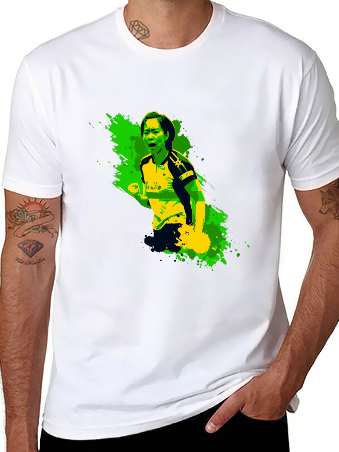 Black Ping Pong Player Graphic Tee - Unique Design view 8