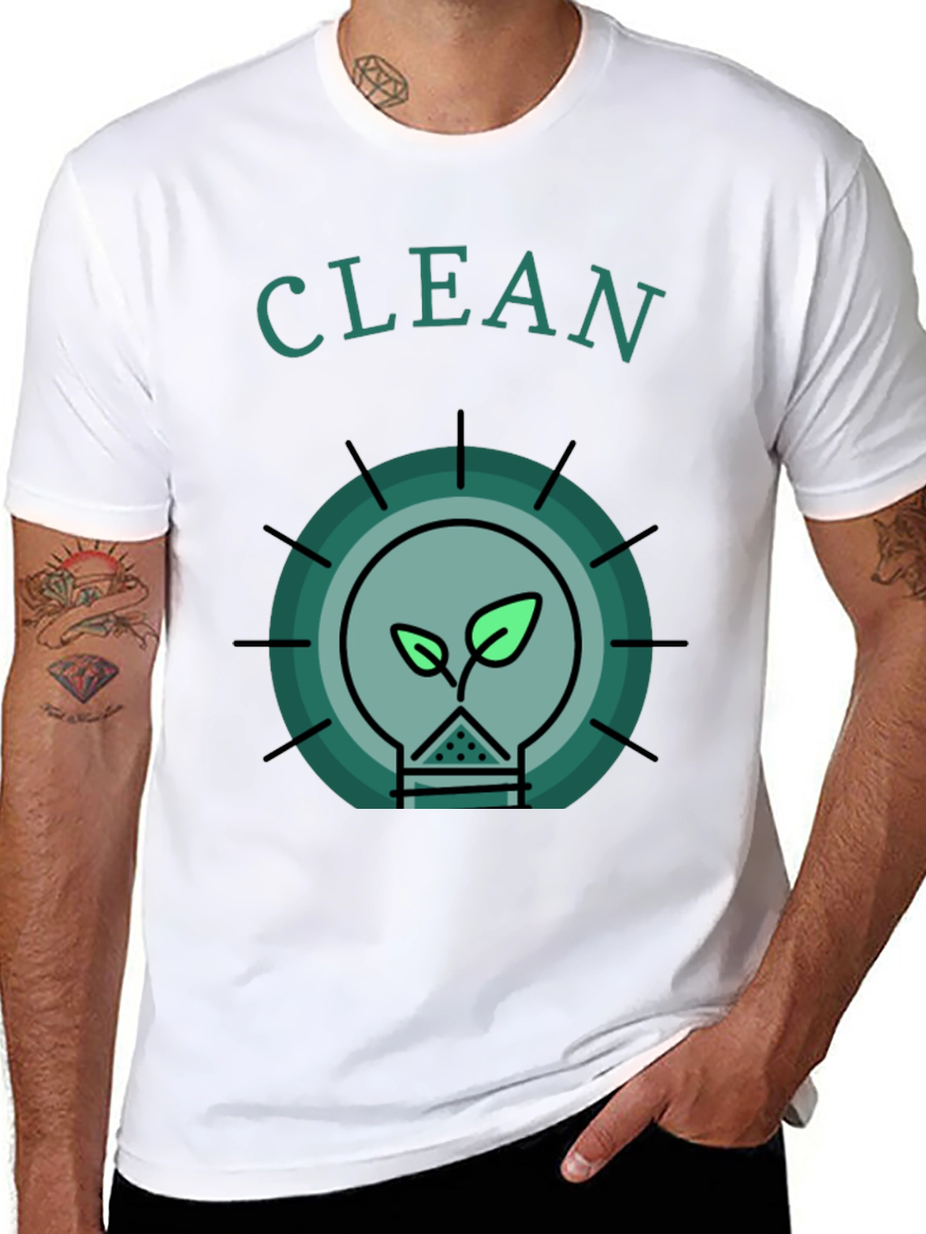 Clean Energy Graphic Tee - Eco-Friendly Style - 8