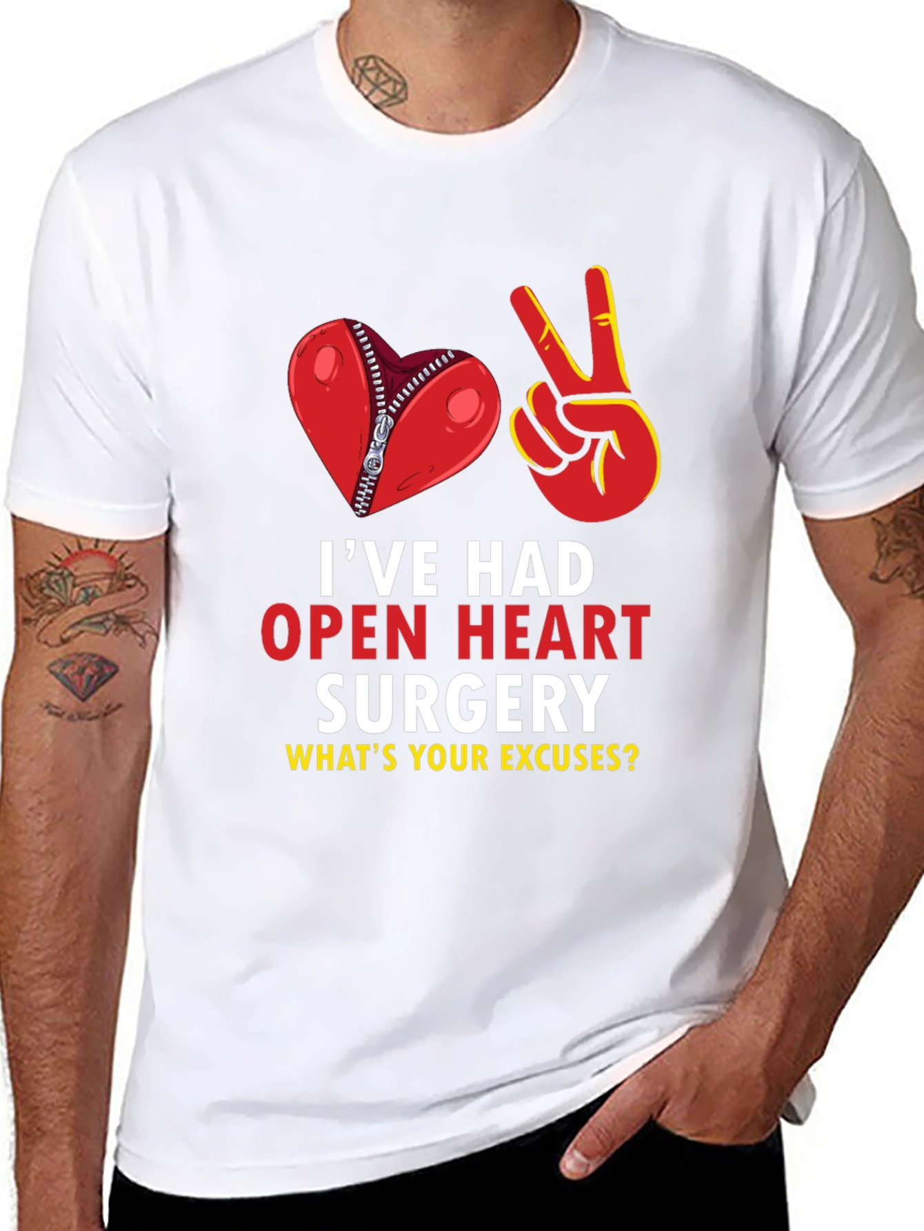 Open Heart Surgery T-Shirt: What's Your Excuse? - 8