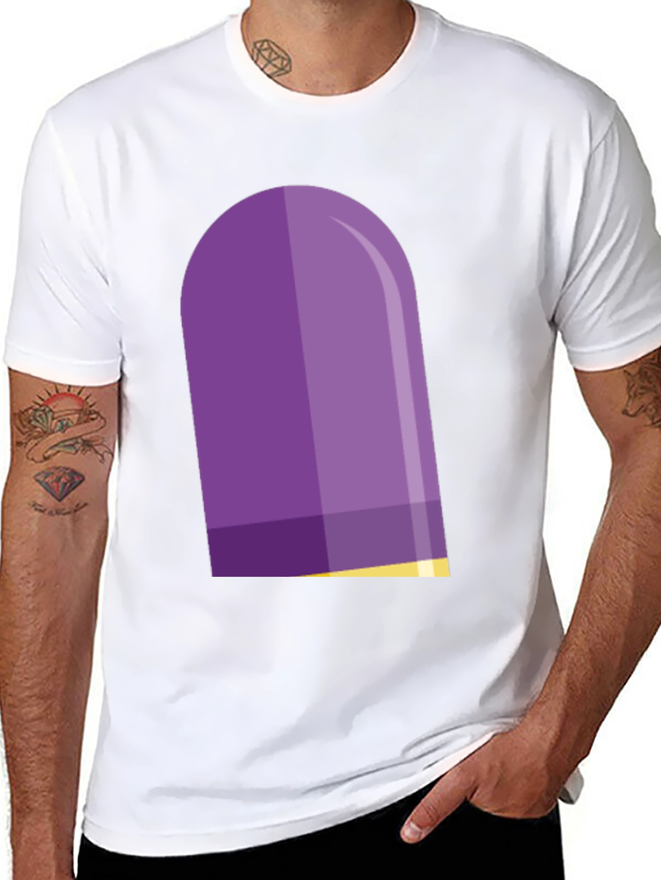 Black Purple Capsule T-Shirt - Stylish Graphic Tee view 8