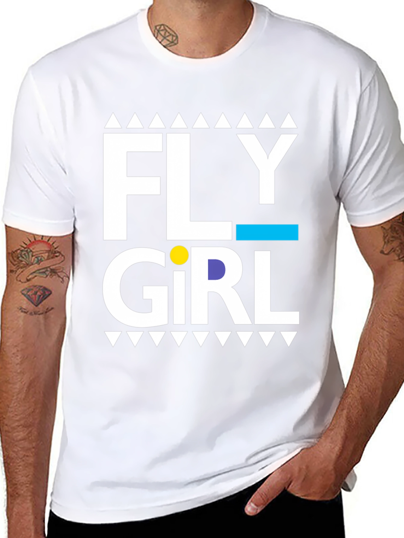 Black Fly Girl Graphic Tee - Stylish & Unique view 8