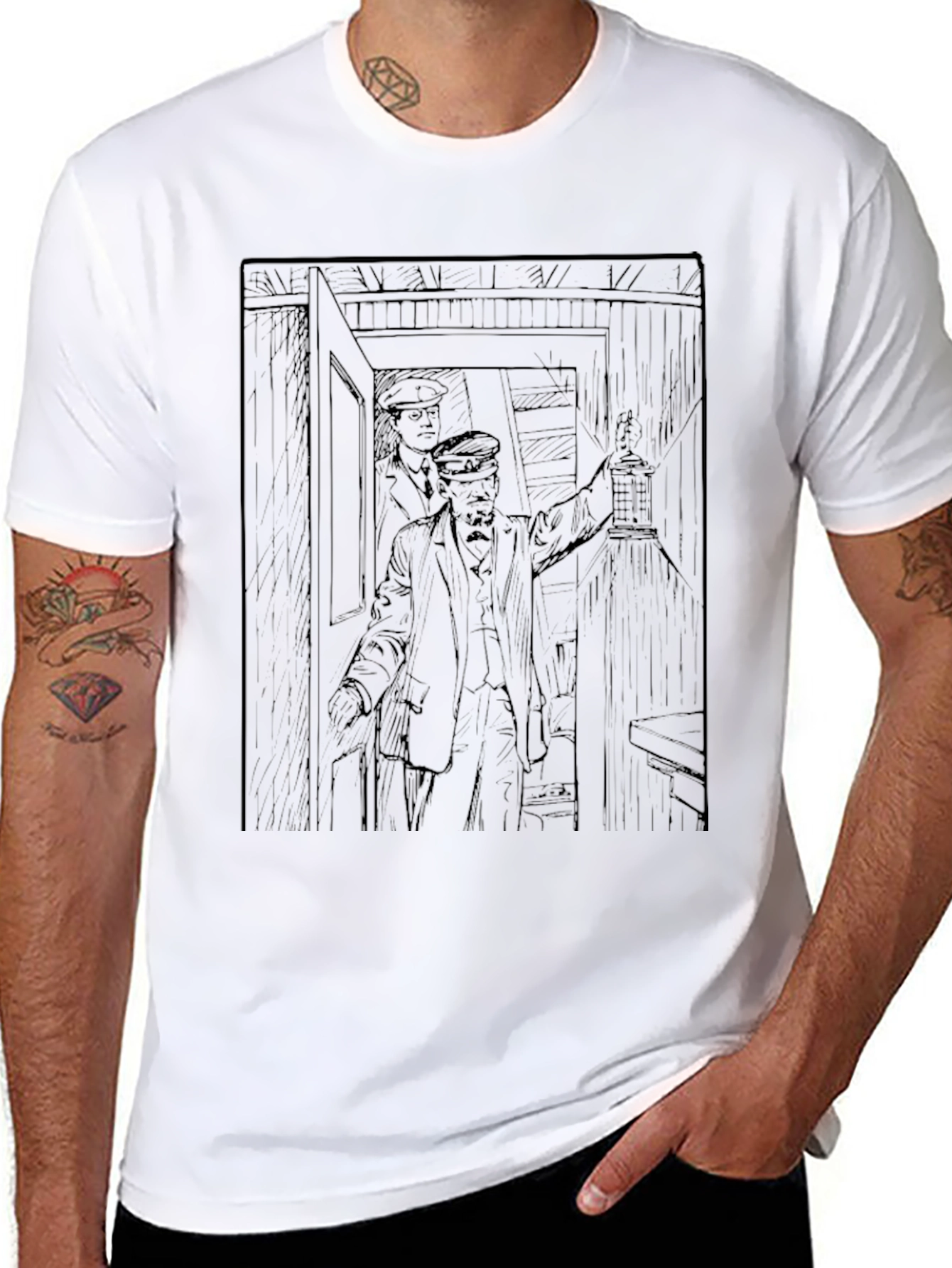 Vintage Detective Graphic Tee - Classic Mystery Novel T-Shirt - 8