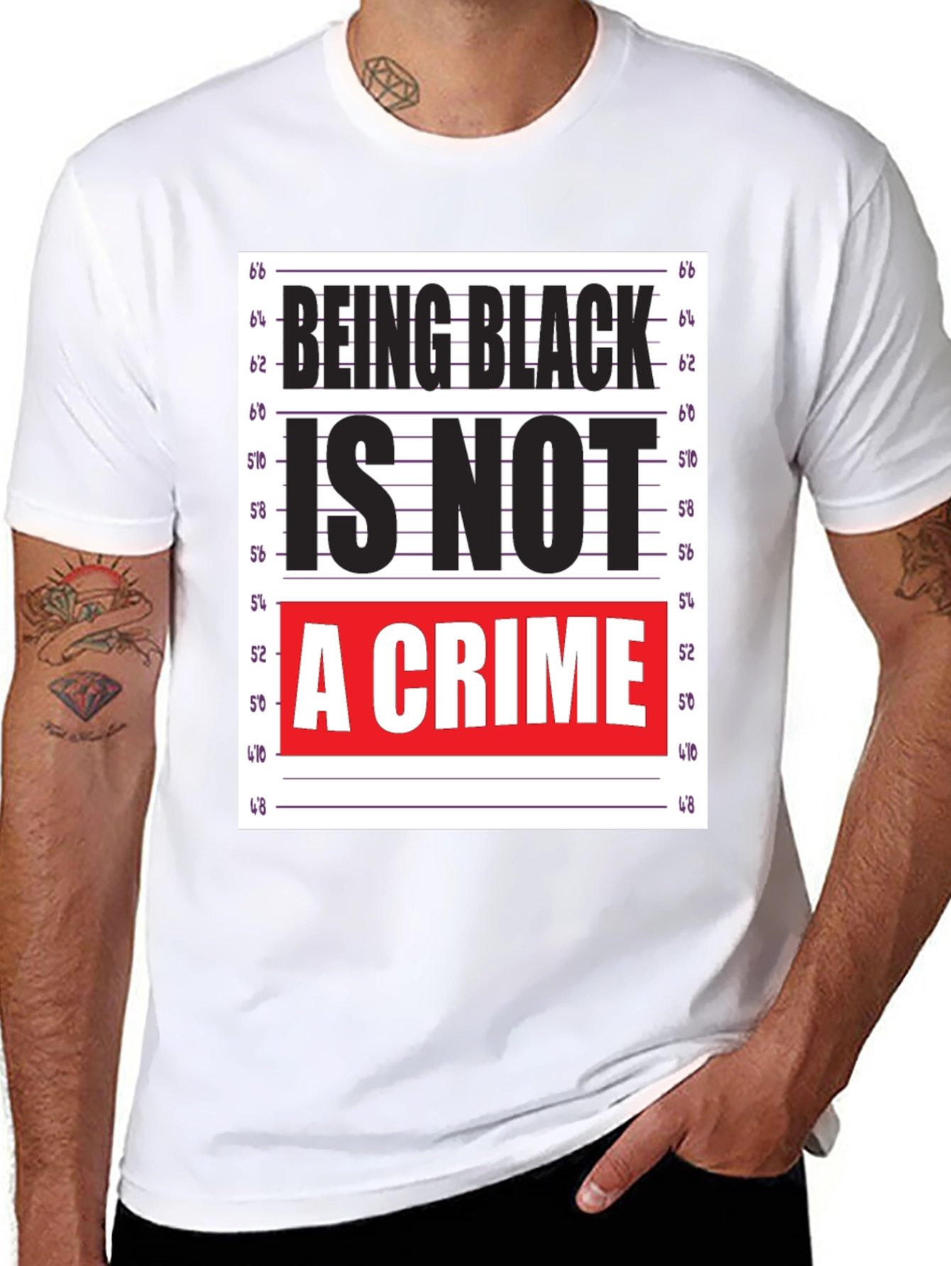 Black Being Black Is Not A Crime T-Shirt view 8
