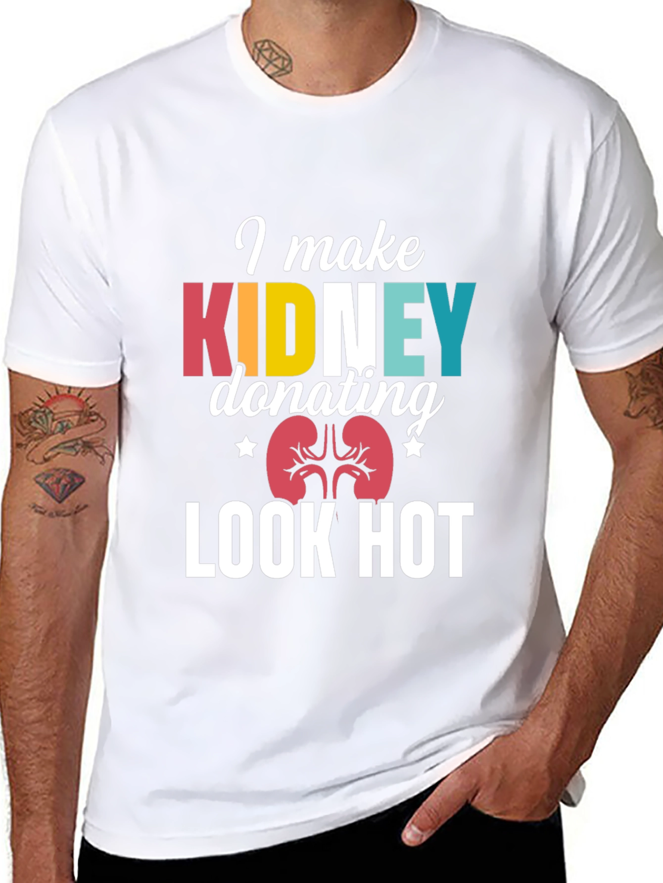 Black Kidney Donation T-Shirt: Make a Statement! view 8
