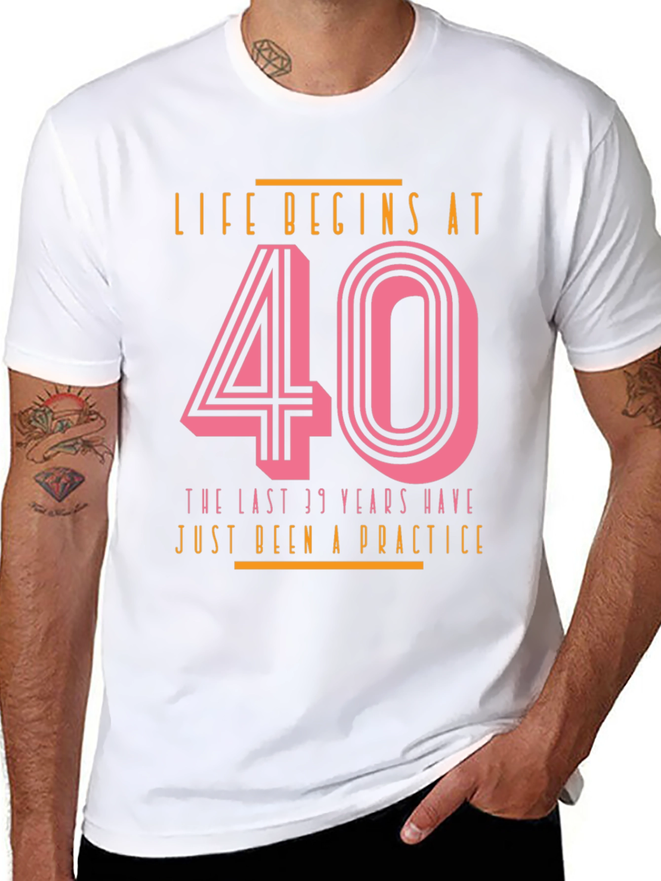 Black Life Begins at 40 T-Shirt view 8