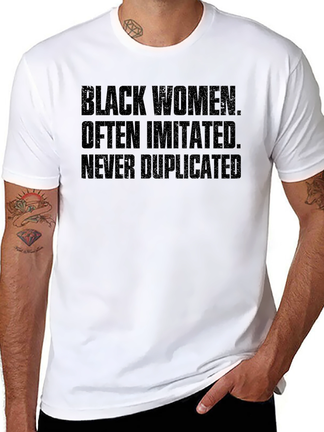 Black Black Women Often Imitated T-Shirt view 8