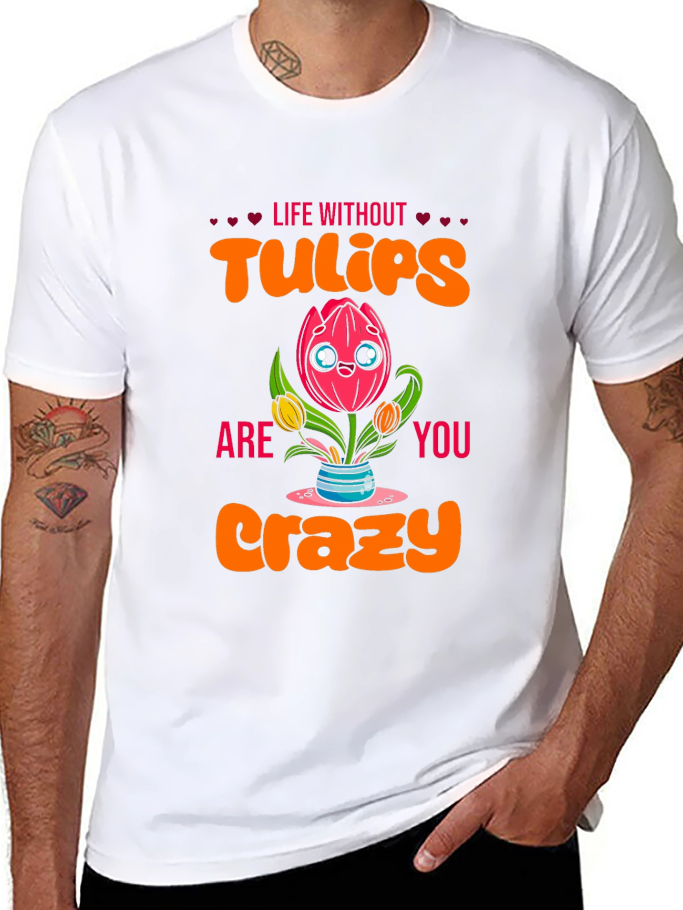Black Life Without Tulips T-Shirt view 8