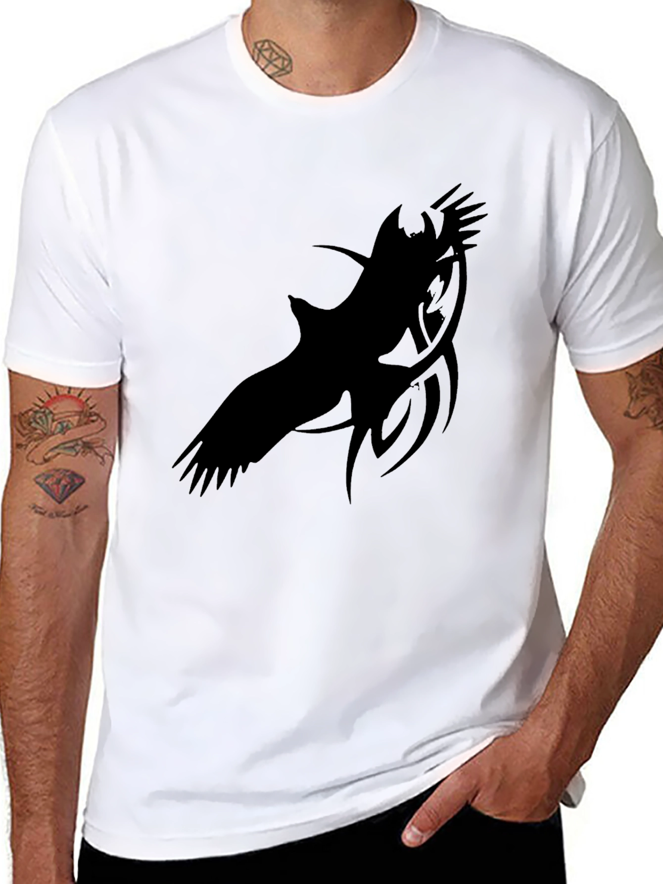 Black Black Eagle Graphic Tee - Menswear view 8