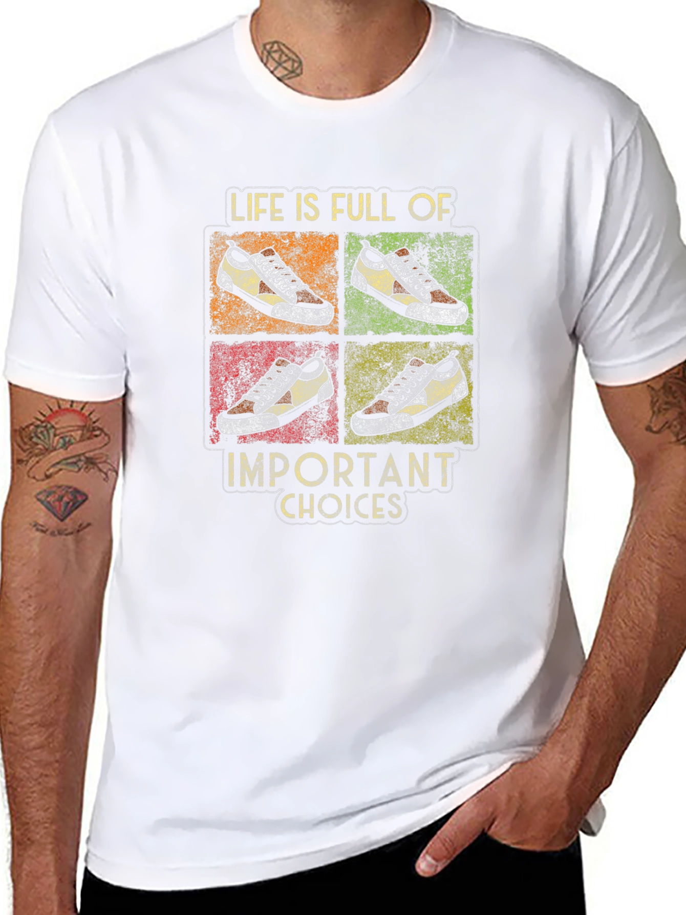 Black Life Choices Graphic Tee - Casual Black T-Shirt view 8