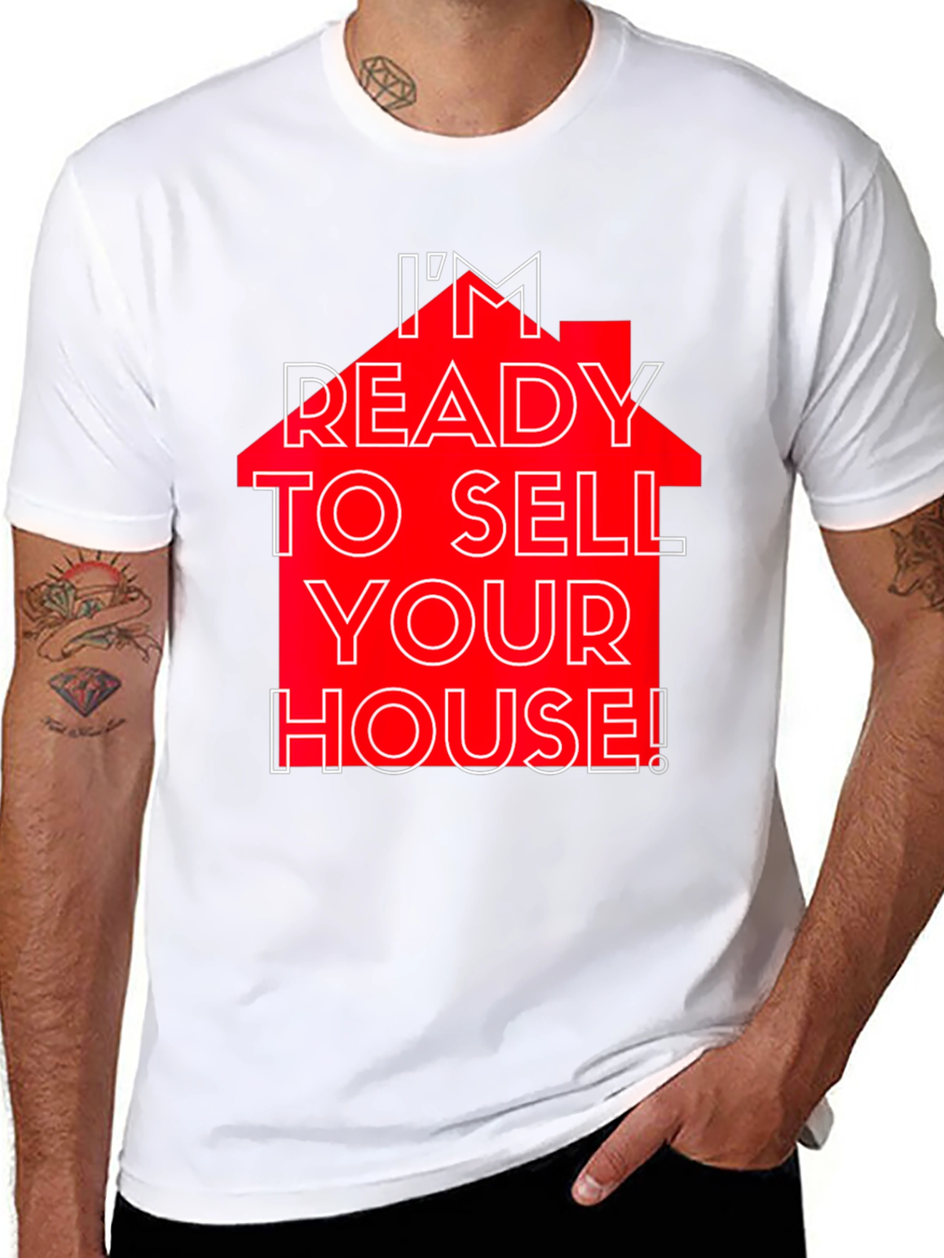 Black I'm Ready to Sell Your House! T-Shirt view 8