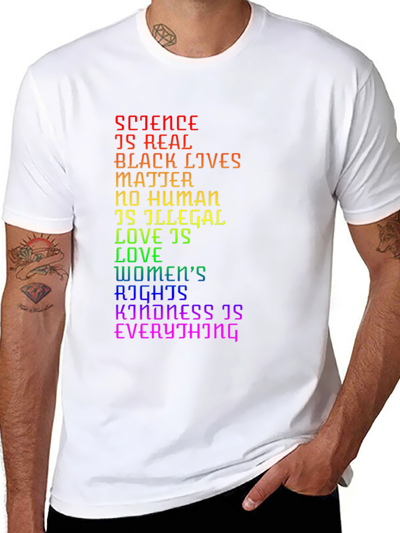 Black Science is Real Black Lives Matter LGBTQ+ T-Shirt view 8