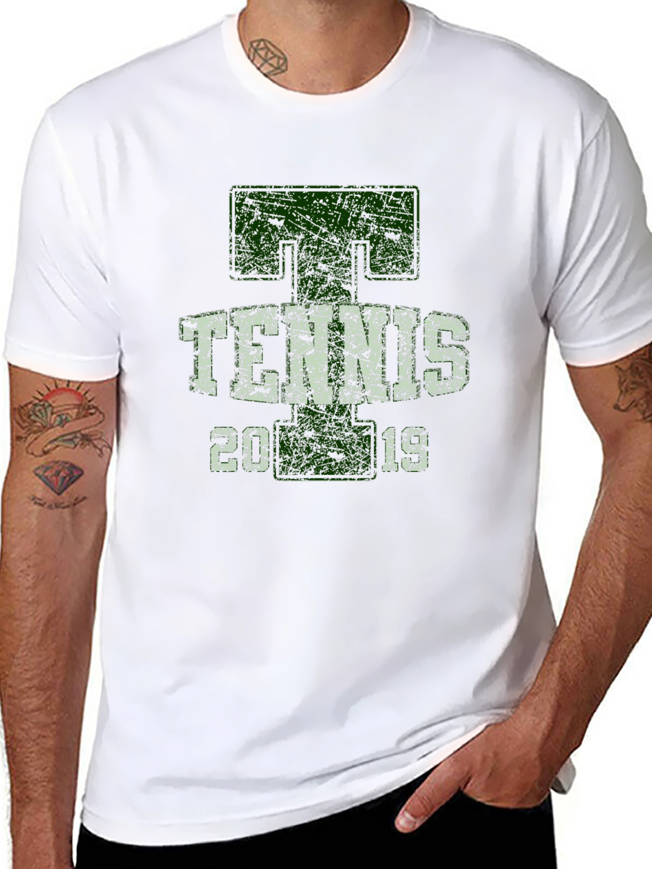 Black Tennis 2019 Graphic T-Shirt view 8