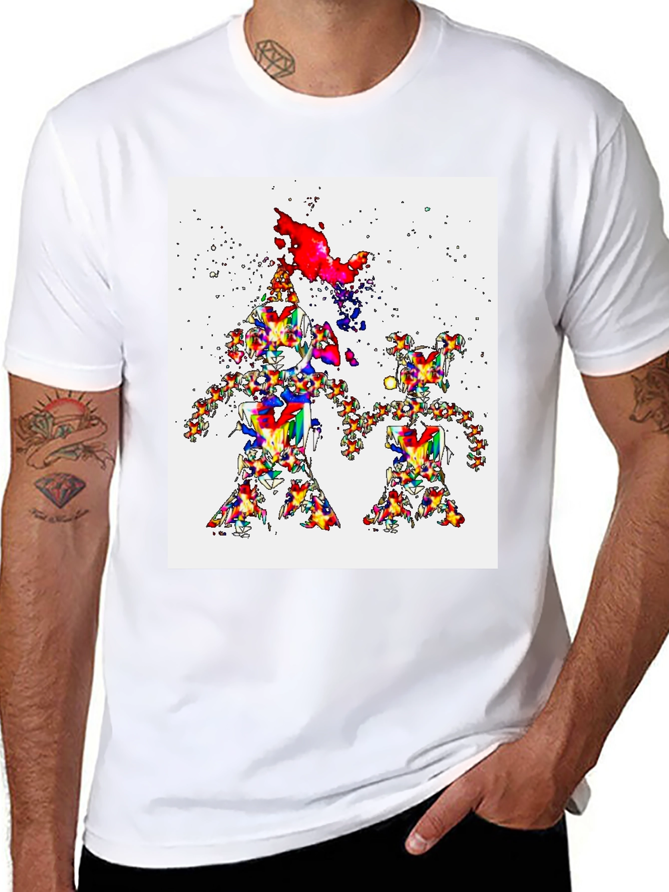 Fractal Family T-Shirt - Colorful Abstract Design - 8