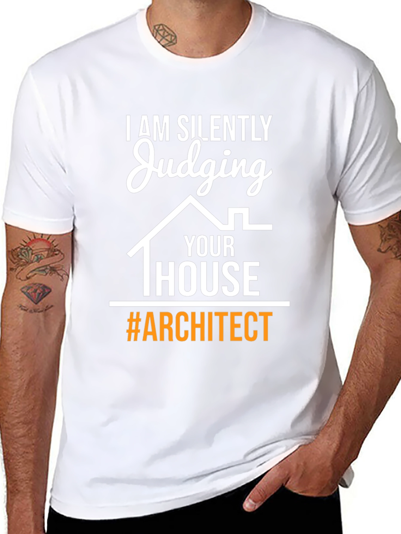 Black Judging Your House Architect T-Shirt view 8