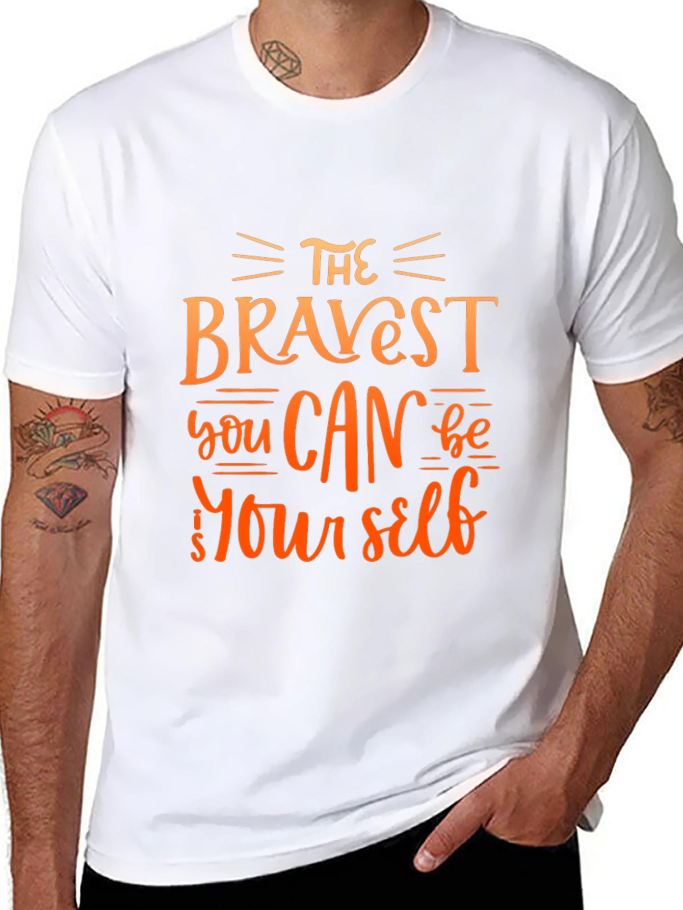 Black The Bravest You Can Be T-Shirt view 8