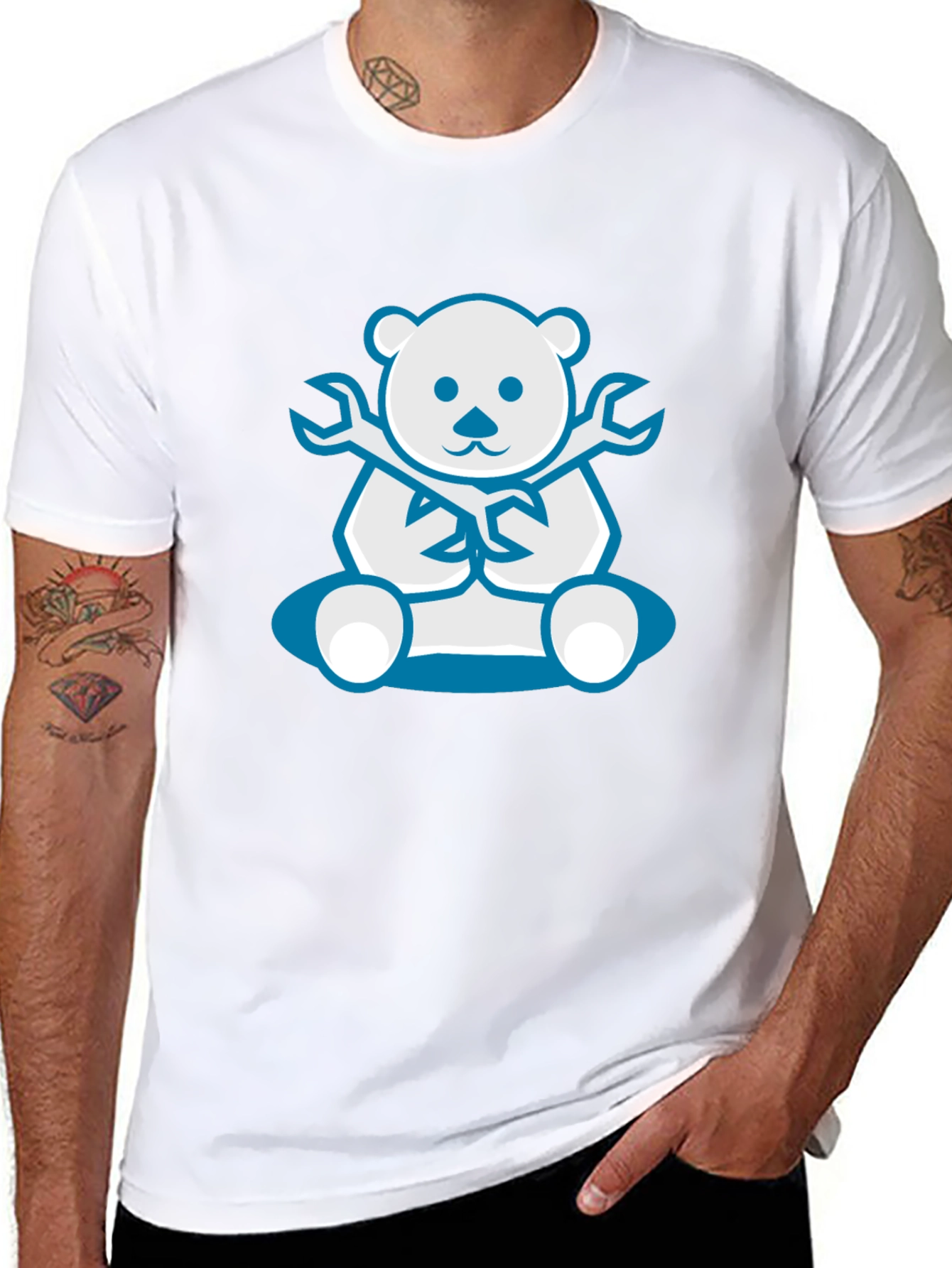 Black Bear Mechanic Graphic T-Shirt view 8