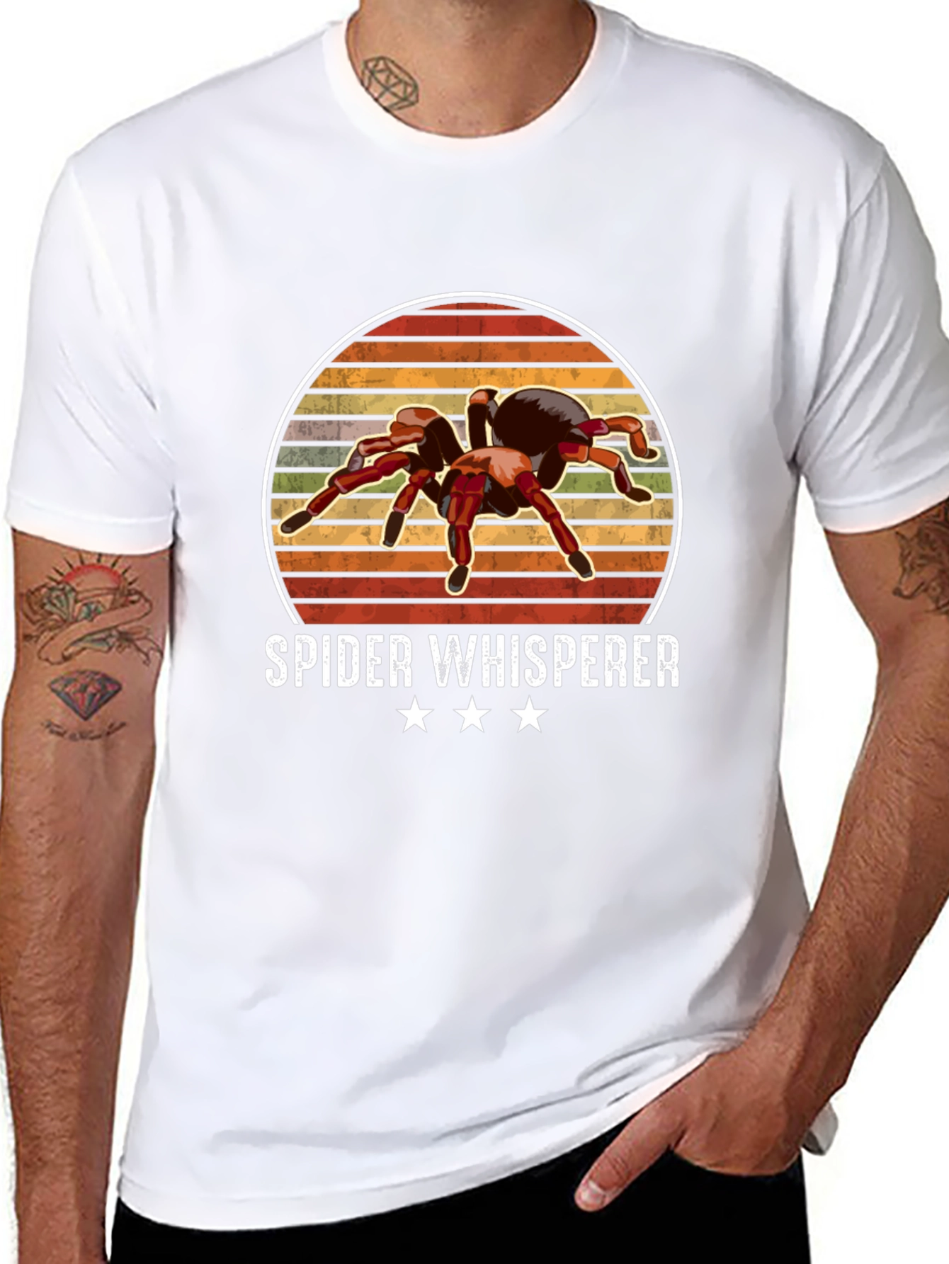 Black Spider Whisperer Graphic Tee view 8
