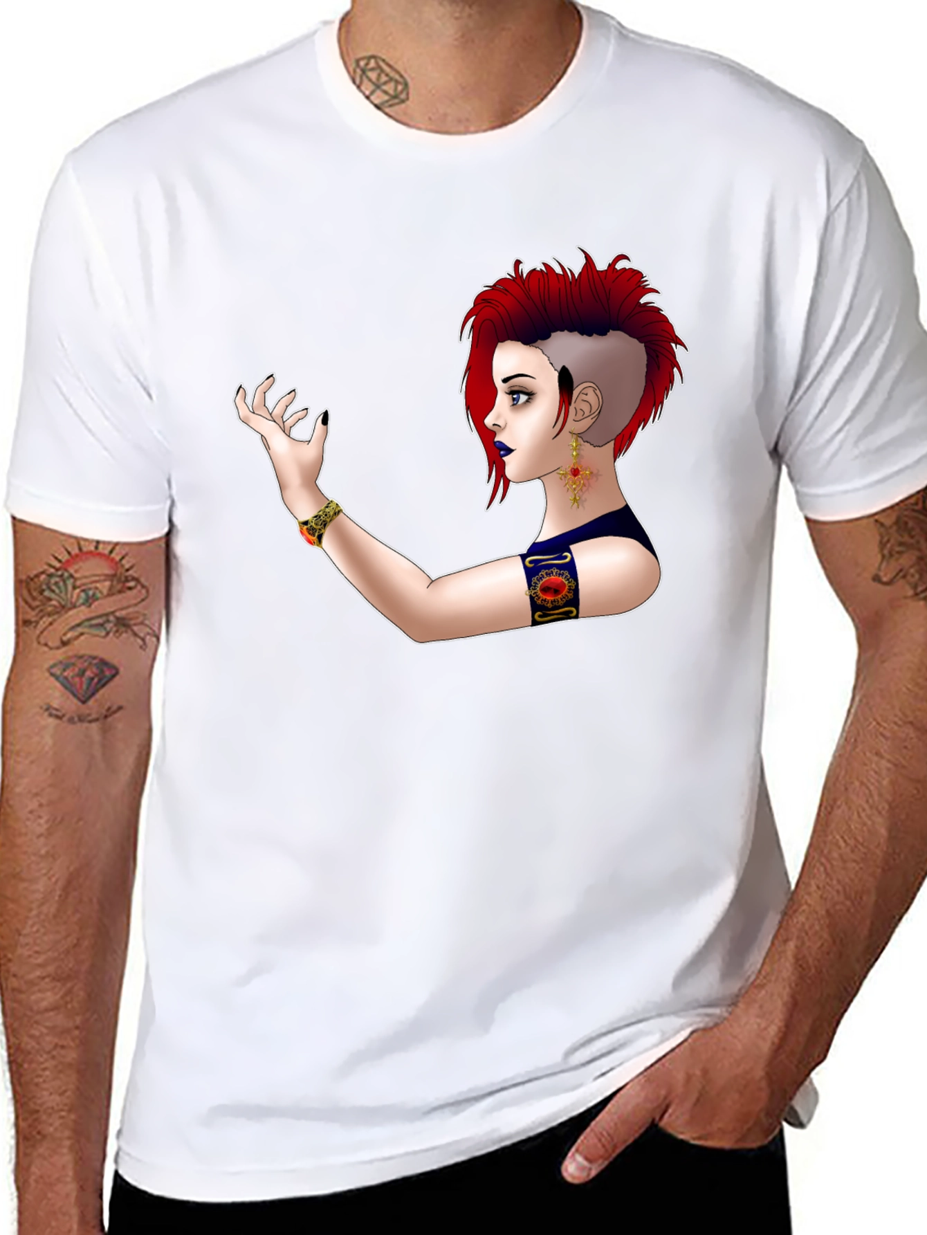 Black Mystic Woman Graphic Tee - Bold & Unique view 8