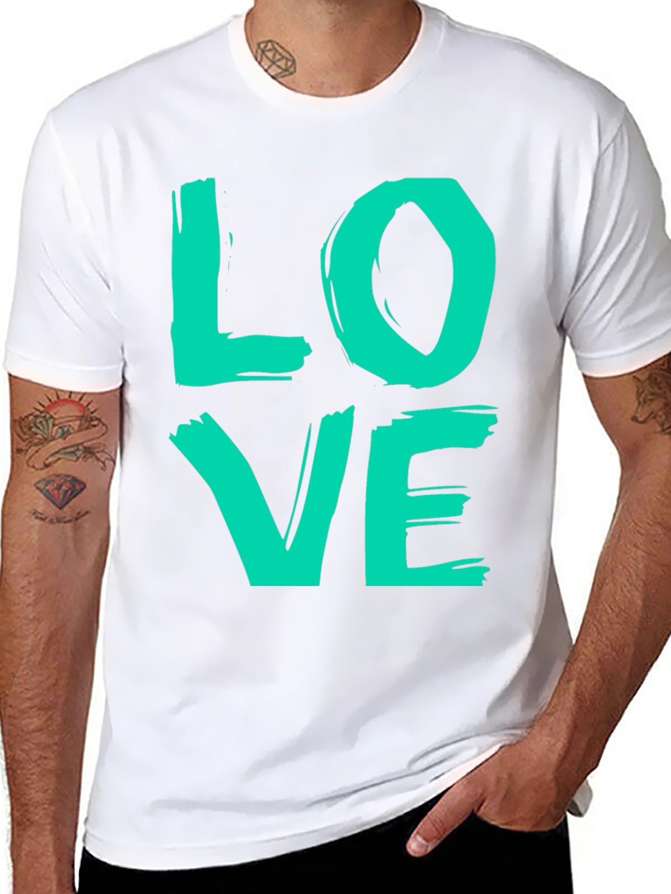 Black Love Graphic T-Shirt - Trendy Casual Tee view 8