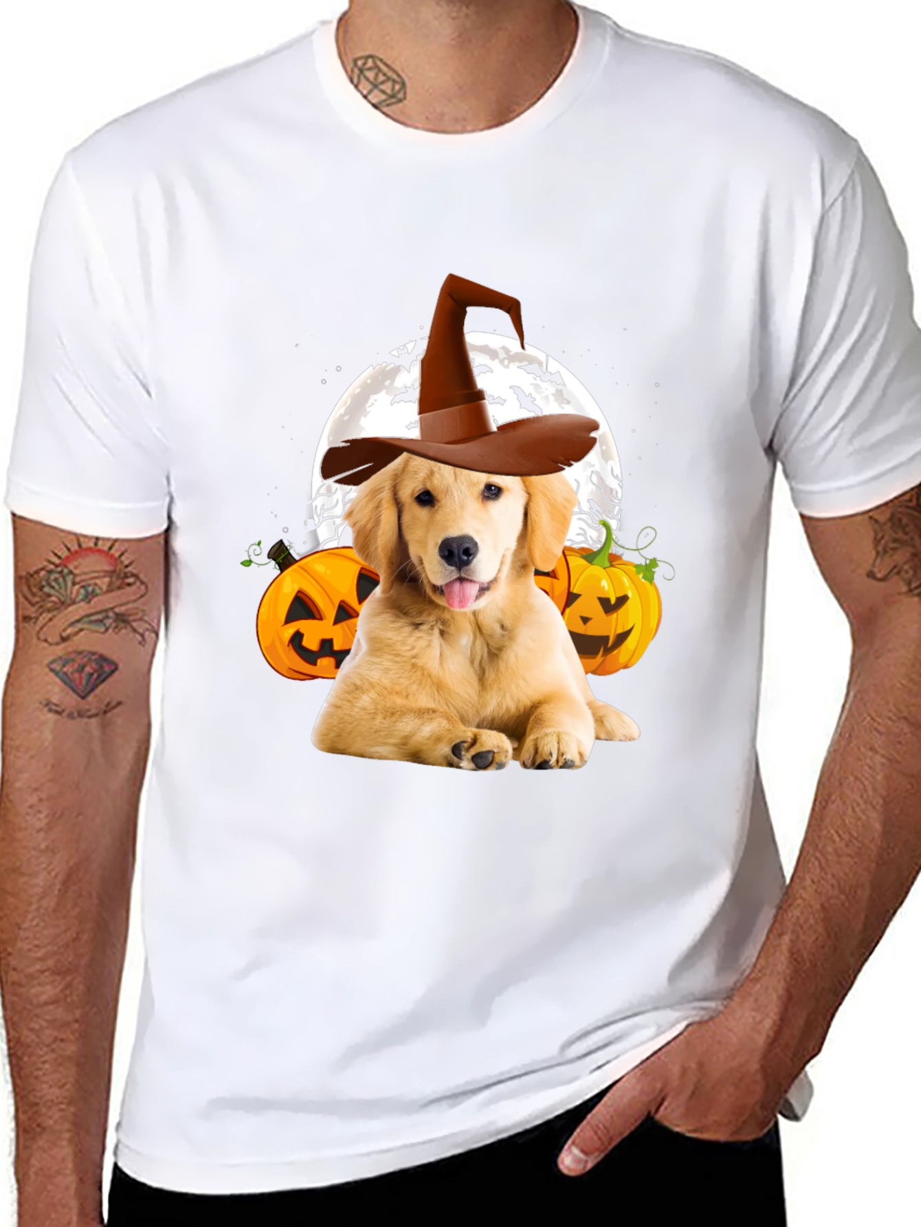 Black Halloween Dog T-Shirt view 8