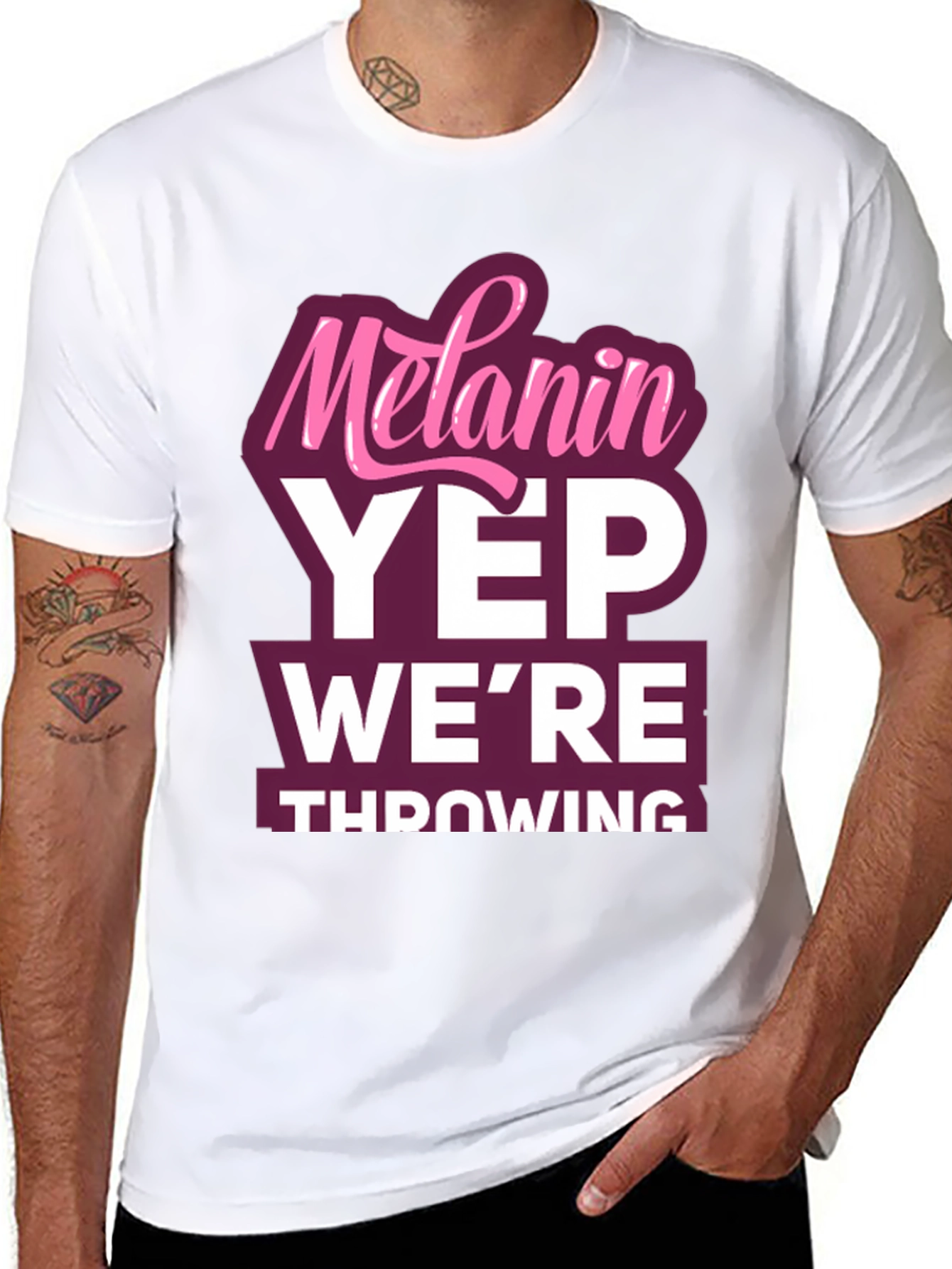 Black Melanin Yep Graphic Tee view 8
