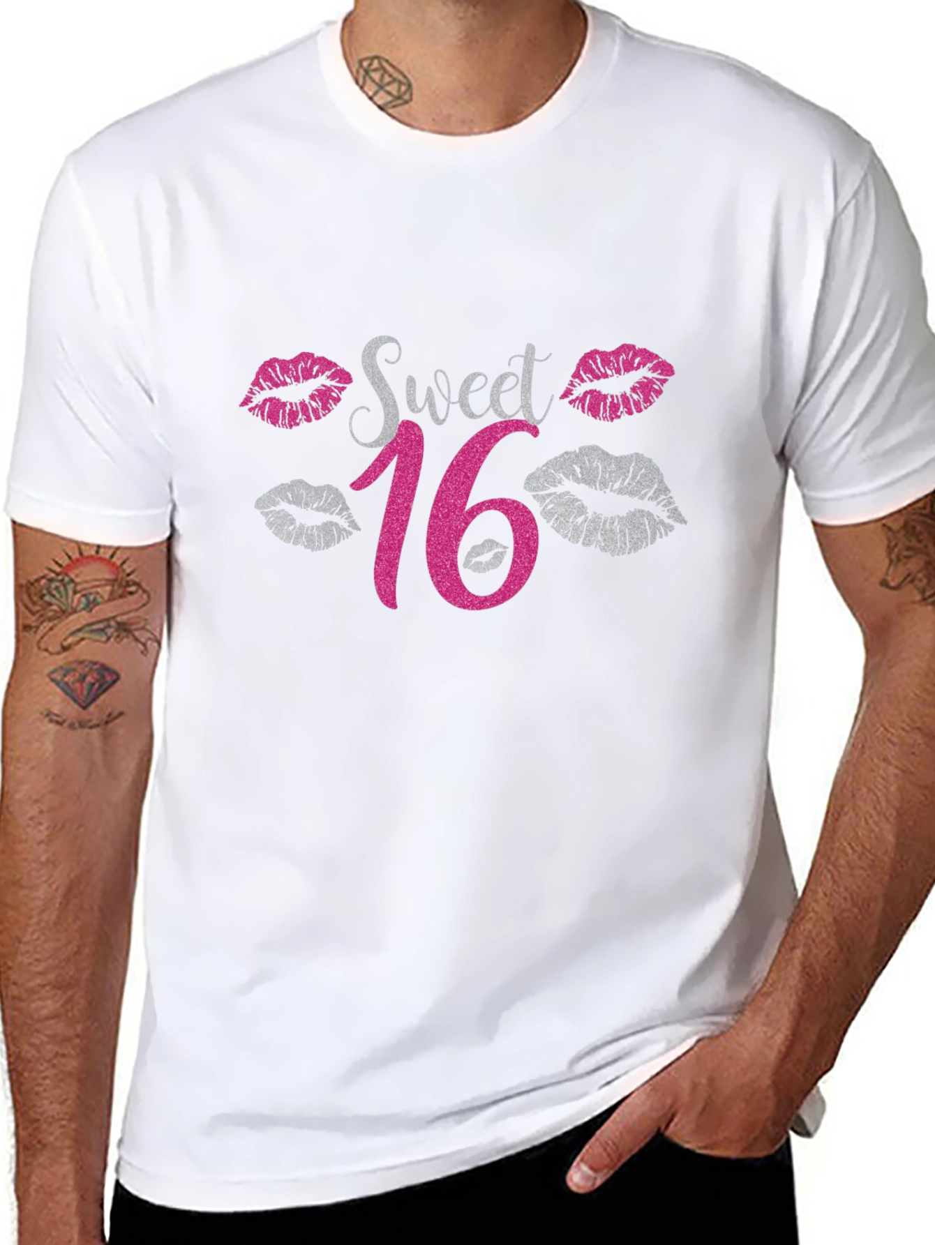 Sweet 16 Graphic Tee - Black - 8