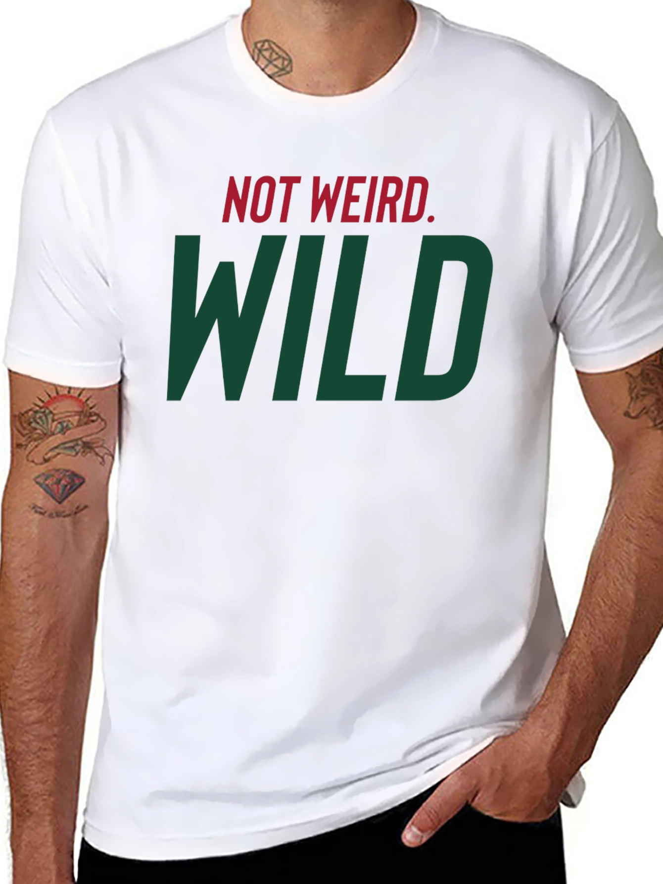 Black Not Weird, WILD T-Shirt - Bold Statement Tee view 8