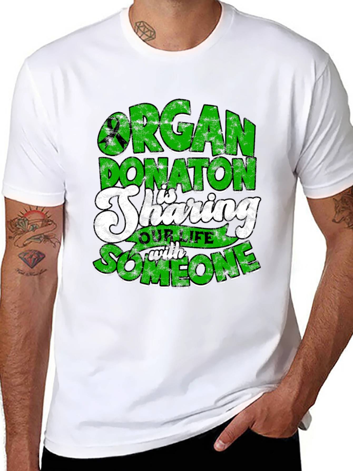 Organ Donation Awareness Graphic T-Shirt - 8