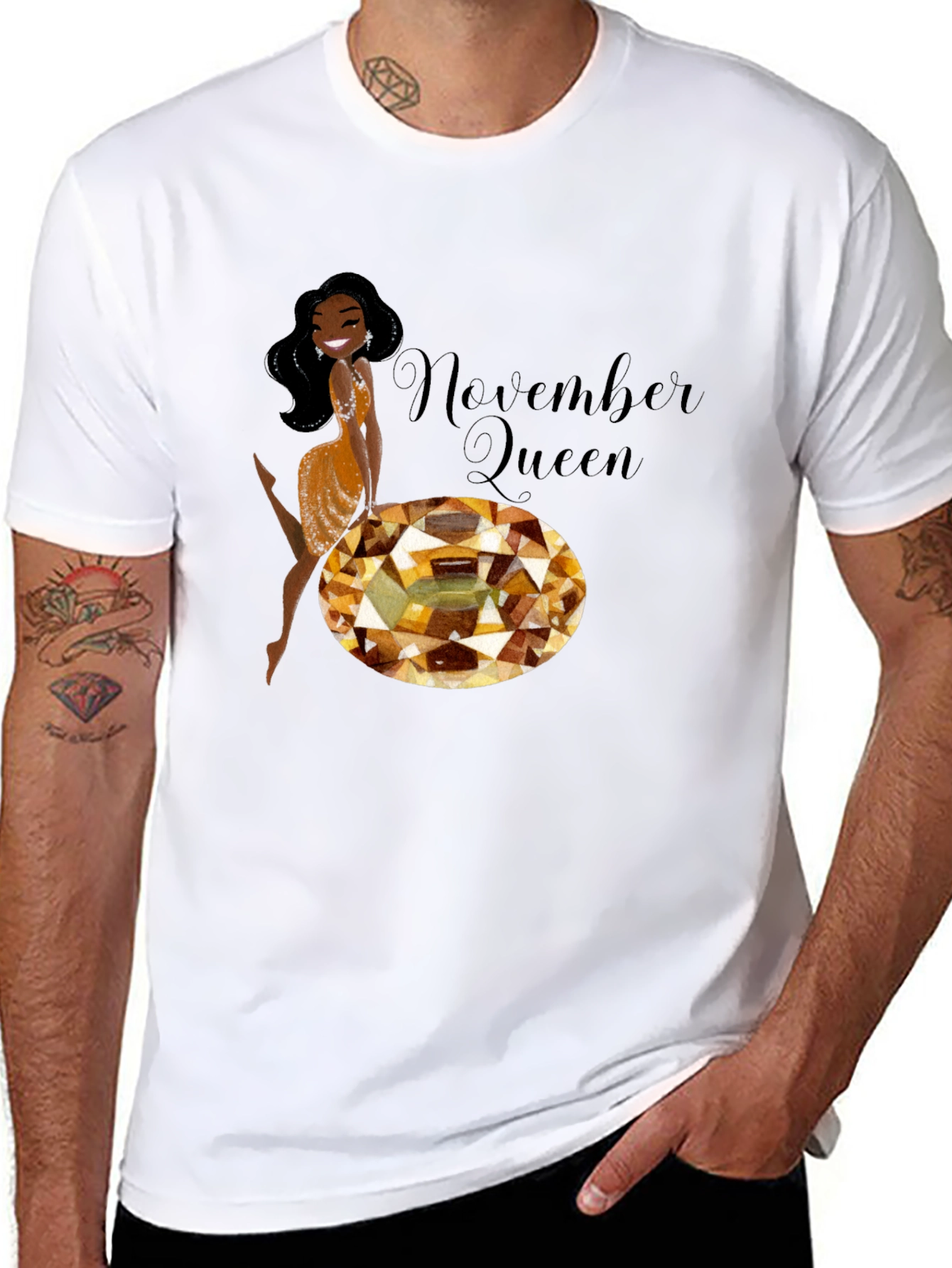 Black November Queen Graphic Tee view 8