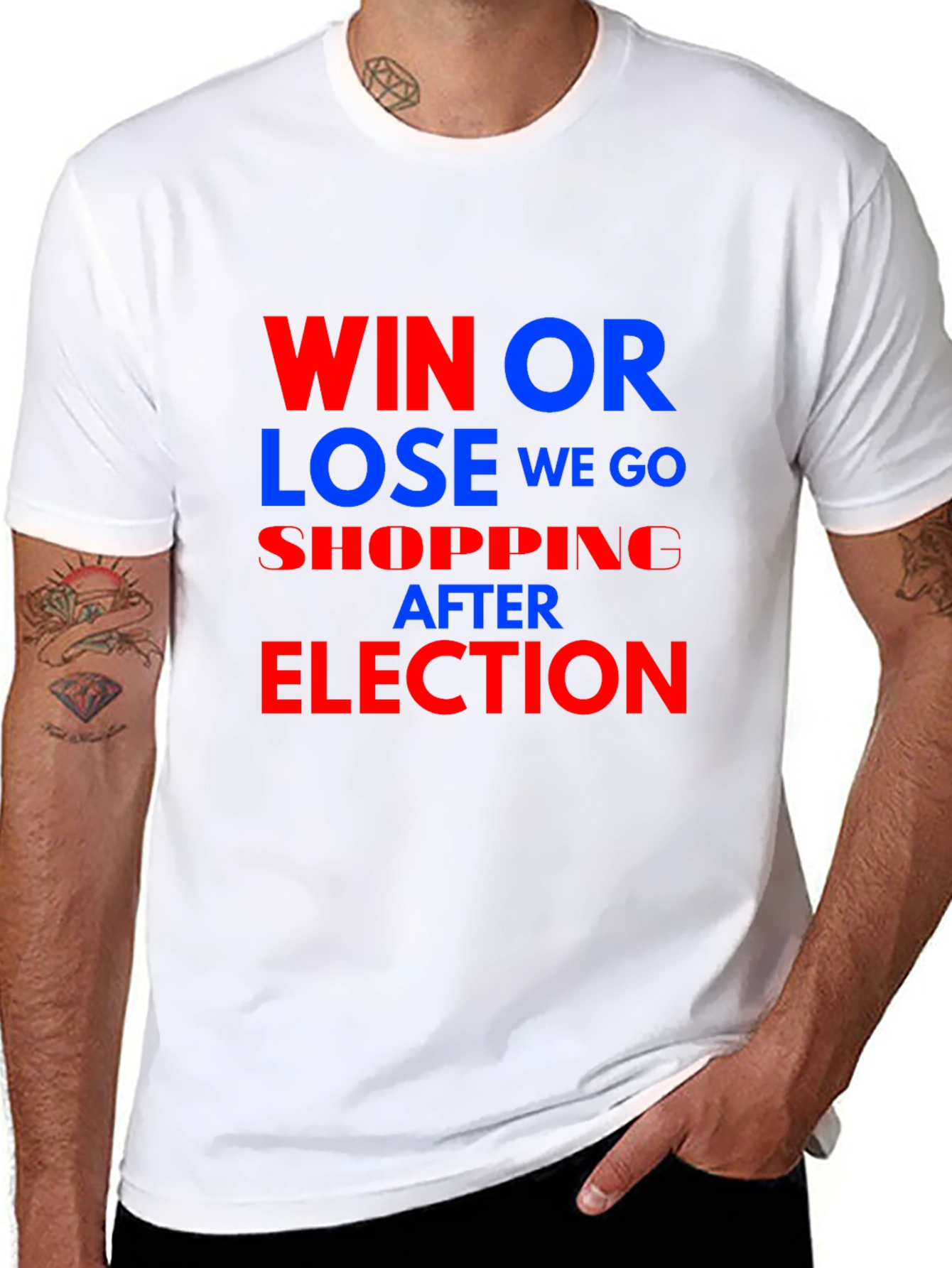 Black Win or Lose We Go Shopping After Election T-Shirt view 8