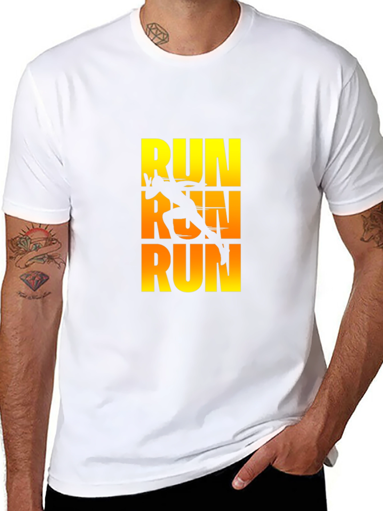 Run Graphic Tee - Stylish Activewear Shirt - 8