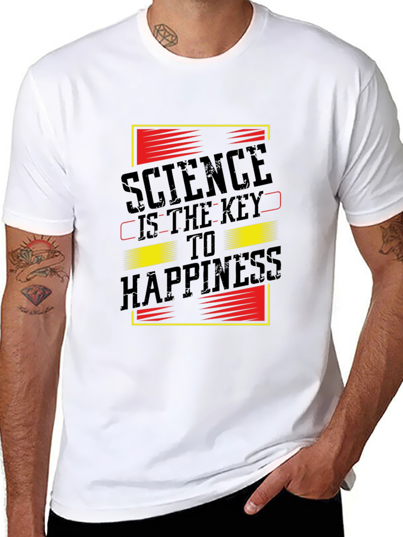 Black Science is the Key T-Shirt - Smart Casual Style view 8