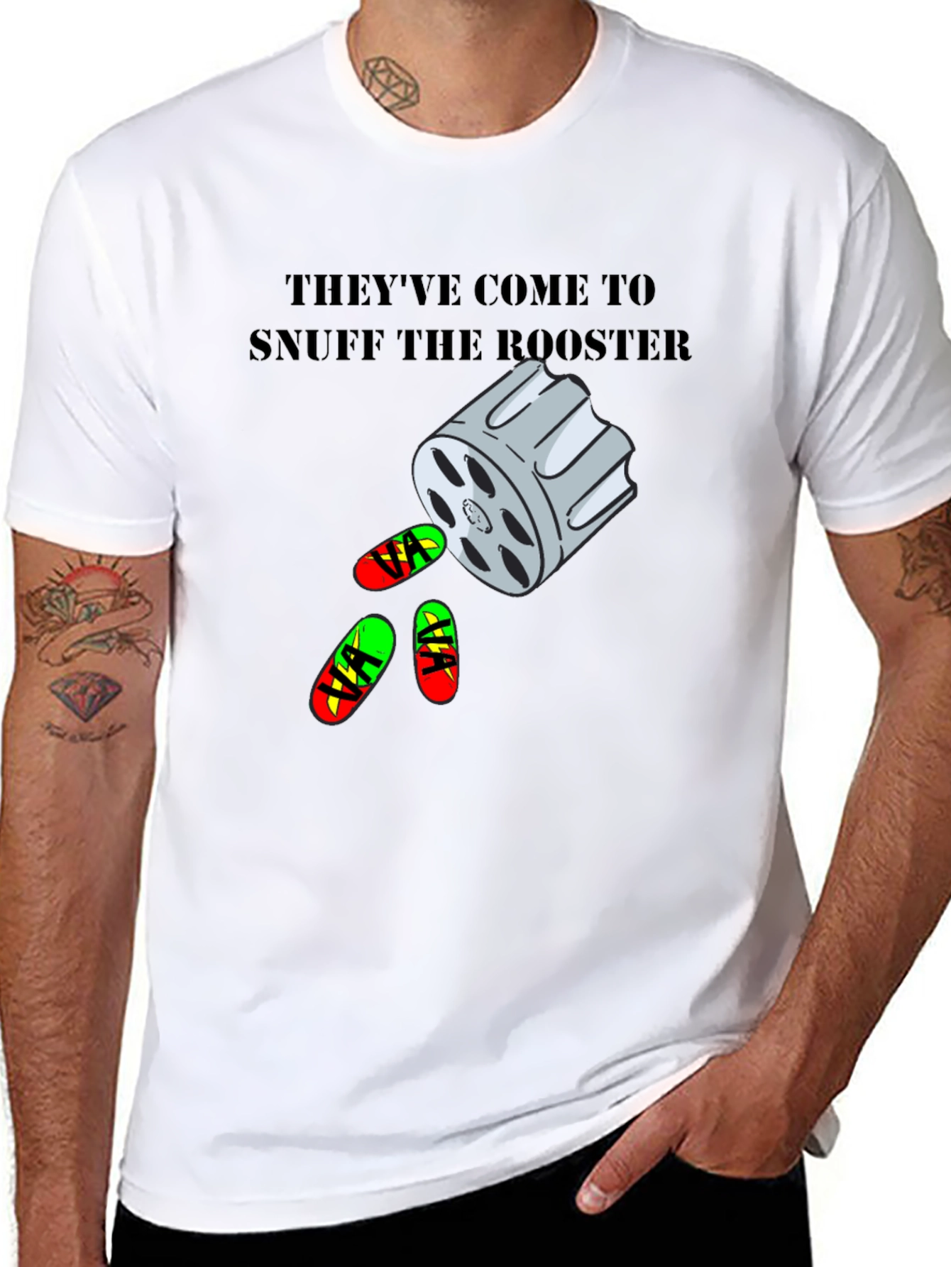 Black Snuff the Rooster Graphic Tee view 8