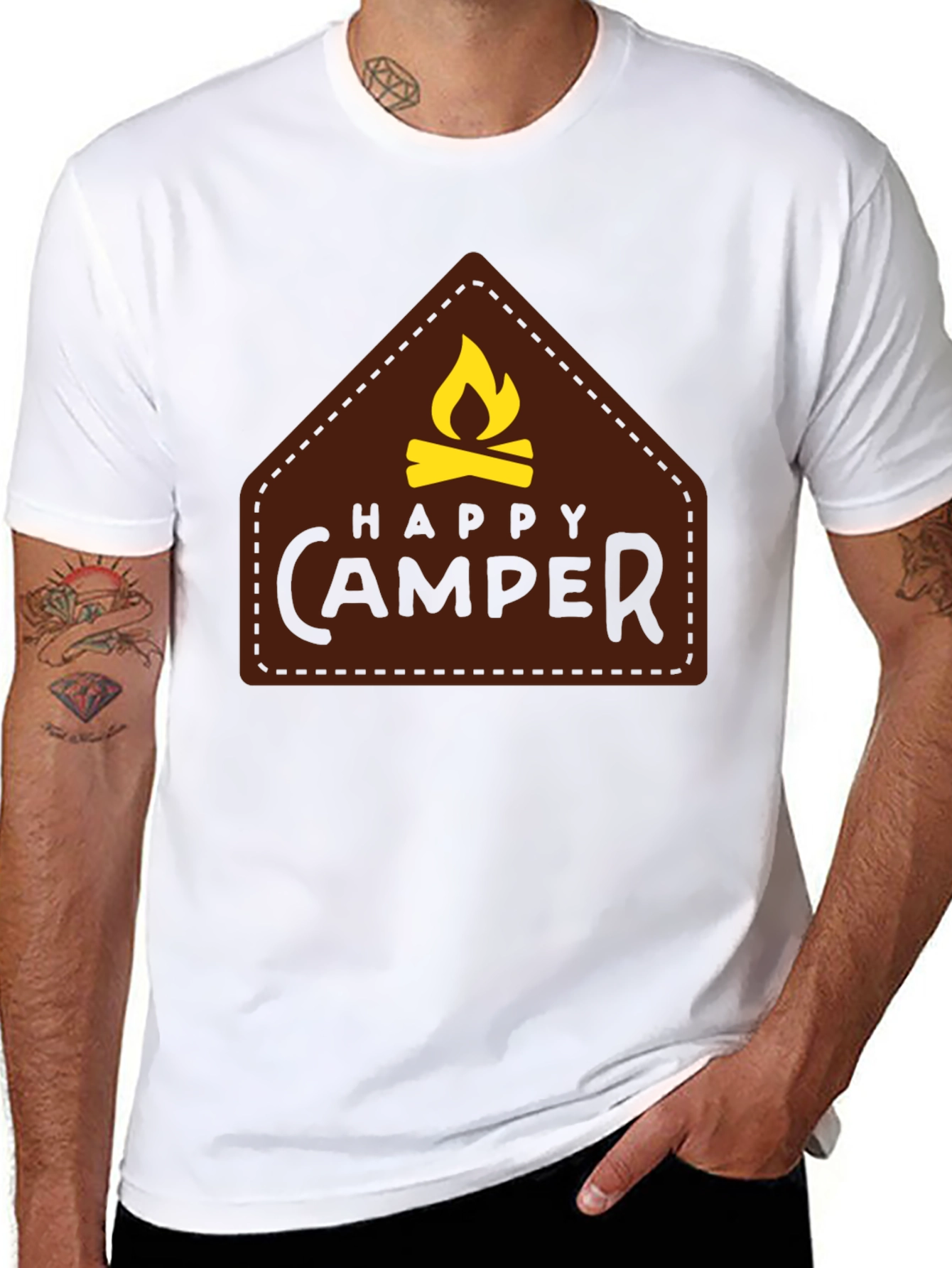 Black Happy Camper Graphic Tee - Adventure Ready! view 8