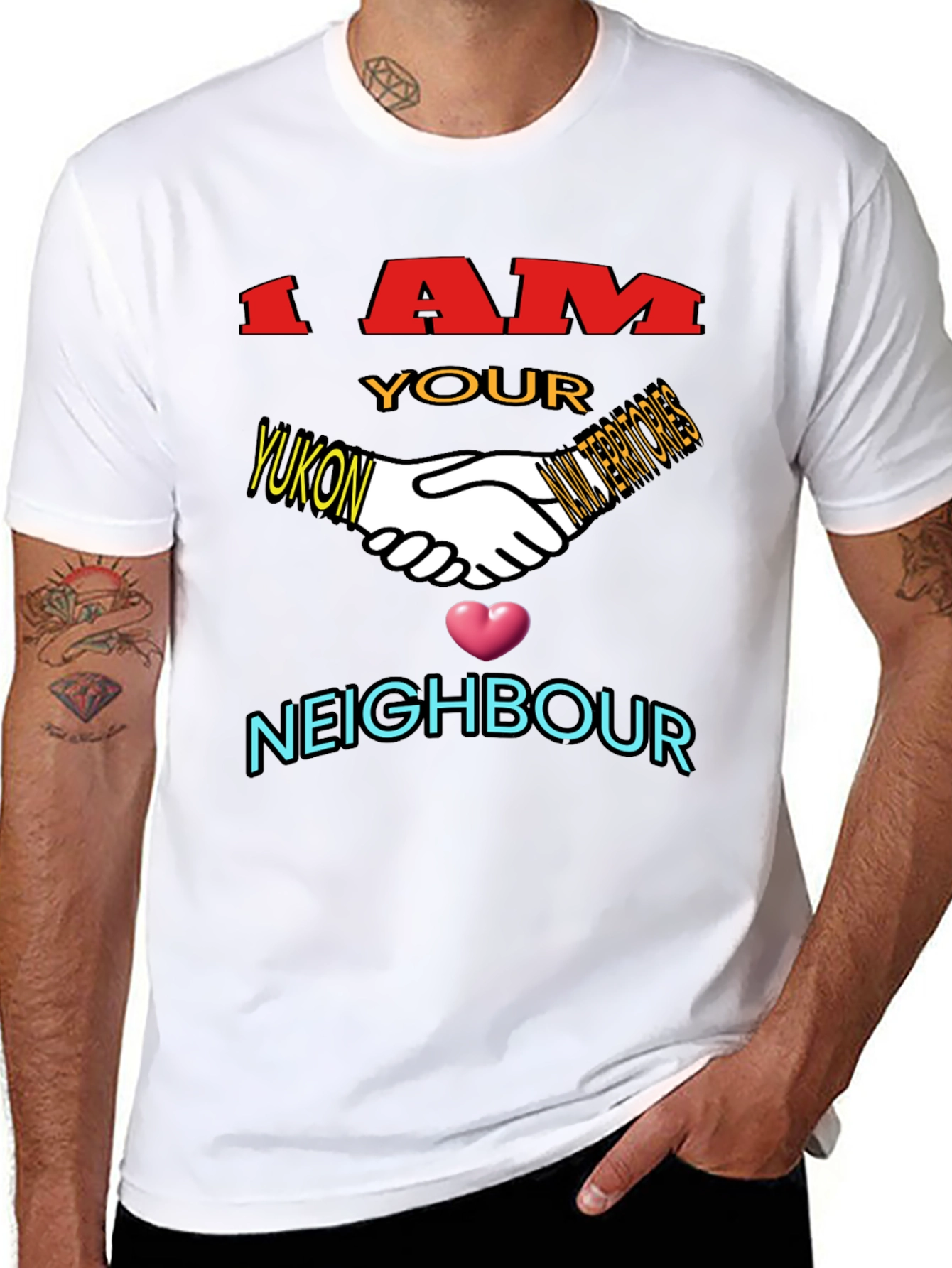 Black Yukon Neighbour T-Shirt - Unisex Graphic Tee view 8