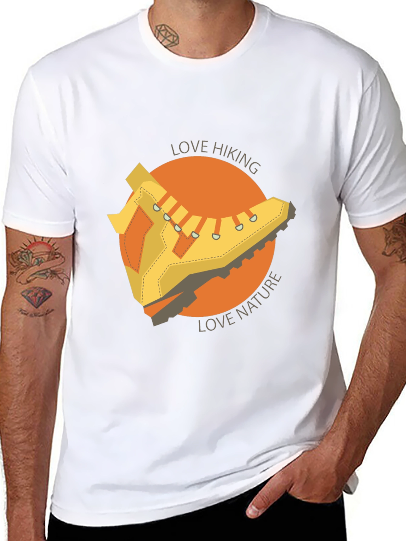 Black Love Hiking Nature T-Shirt Outdoor Adventure Tee view 8