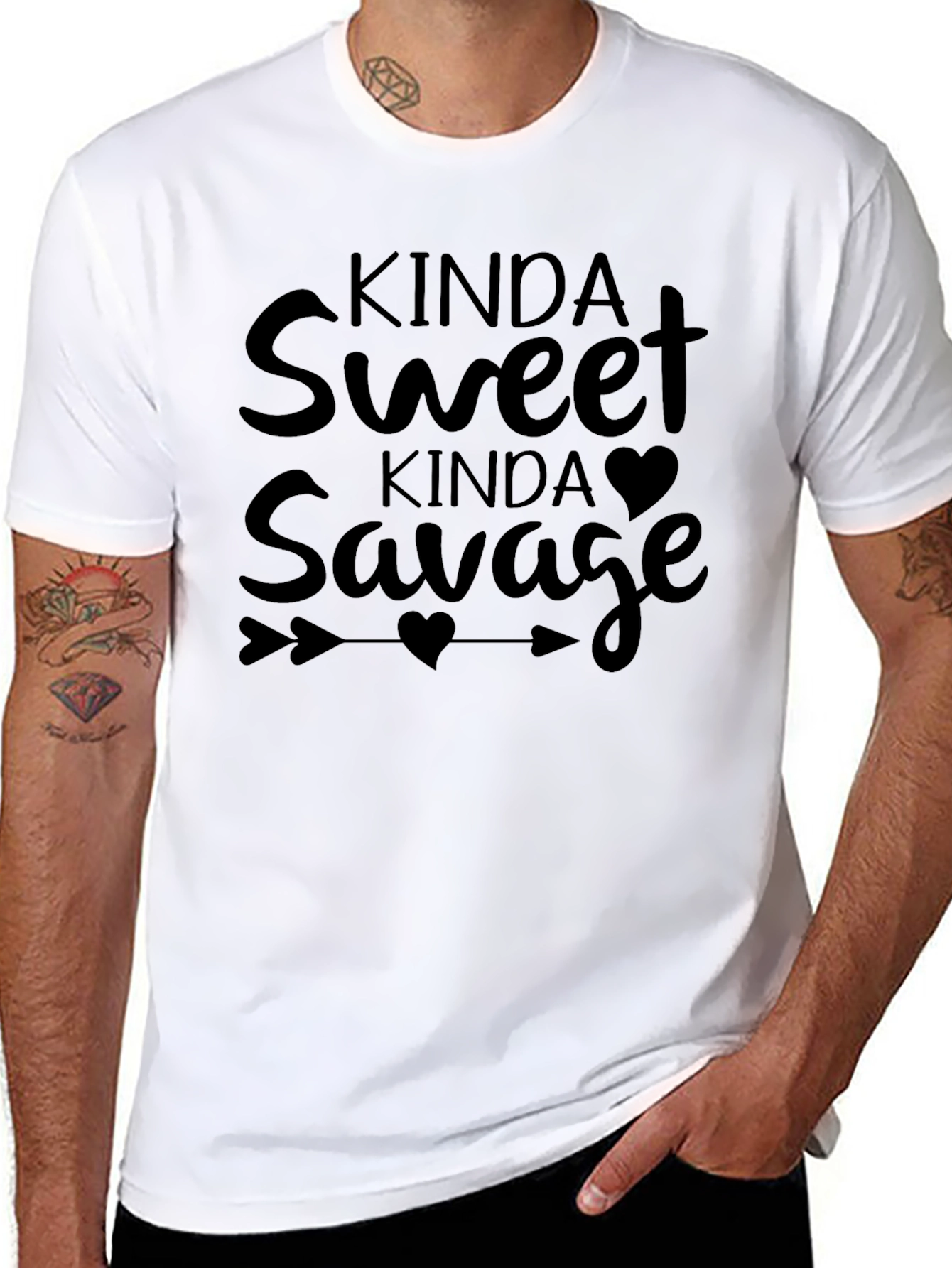 Kinda Sweet Kinda Savage Graphic Tee - Trendy Unisex T-Shirt - 8