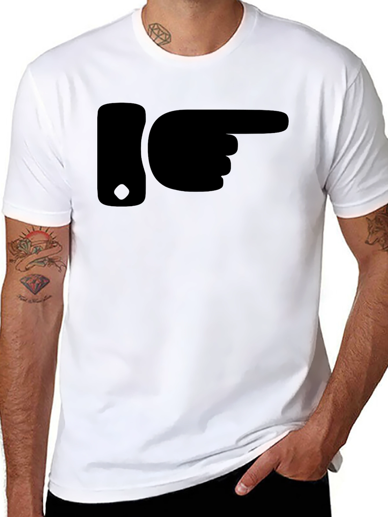 Black Right Direction T-Shirt view 8