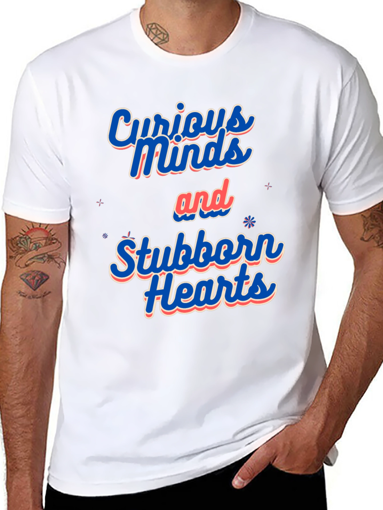 Curious Minds Stubborn Hearts Graphic Tee - 8