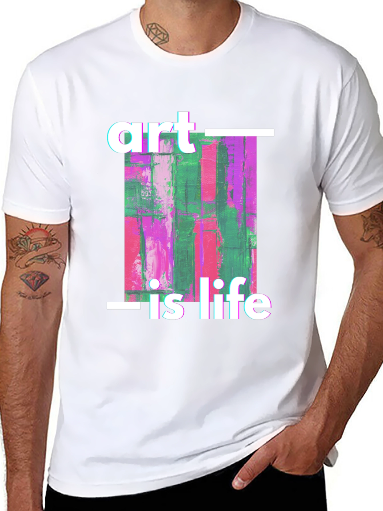 Art is Life Graphic Tee - Black Unisex T-Shirt - 8