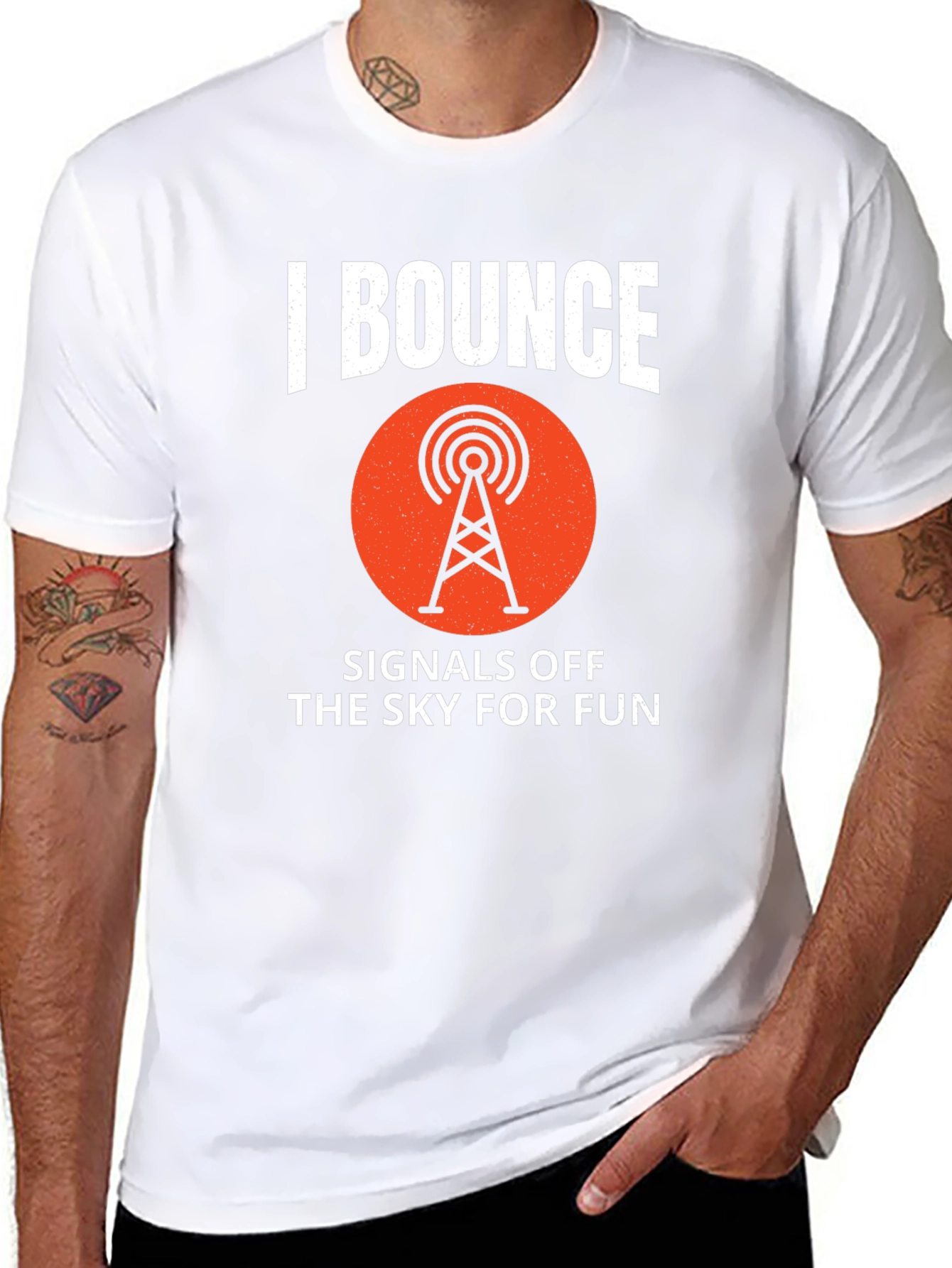 Black Bounce Signals T-Shirt - Amateur Radio Ham Operator Tee view 8