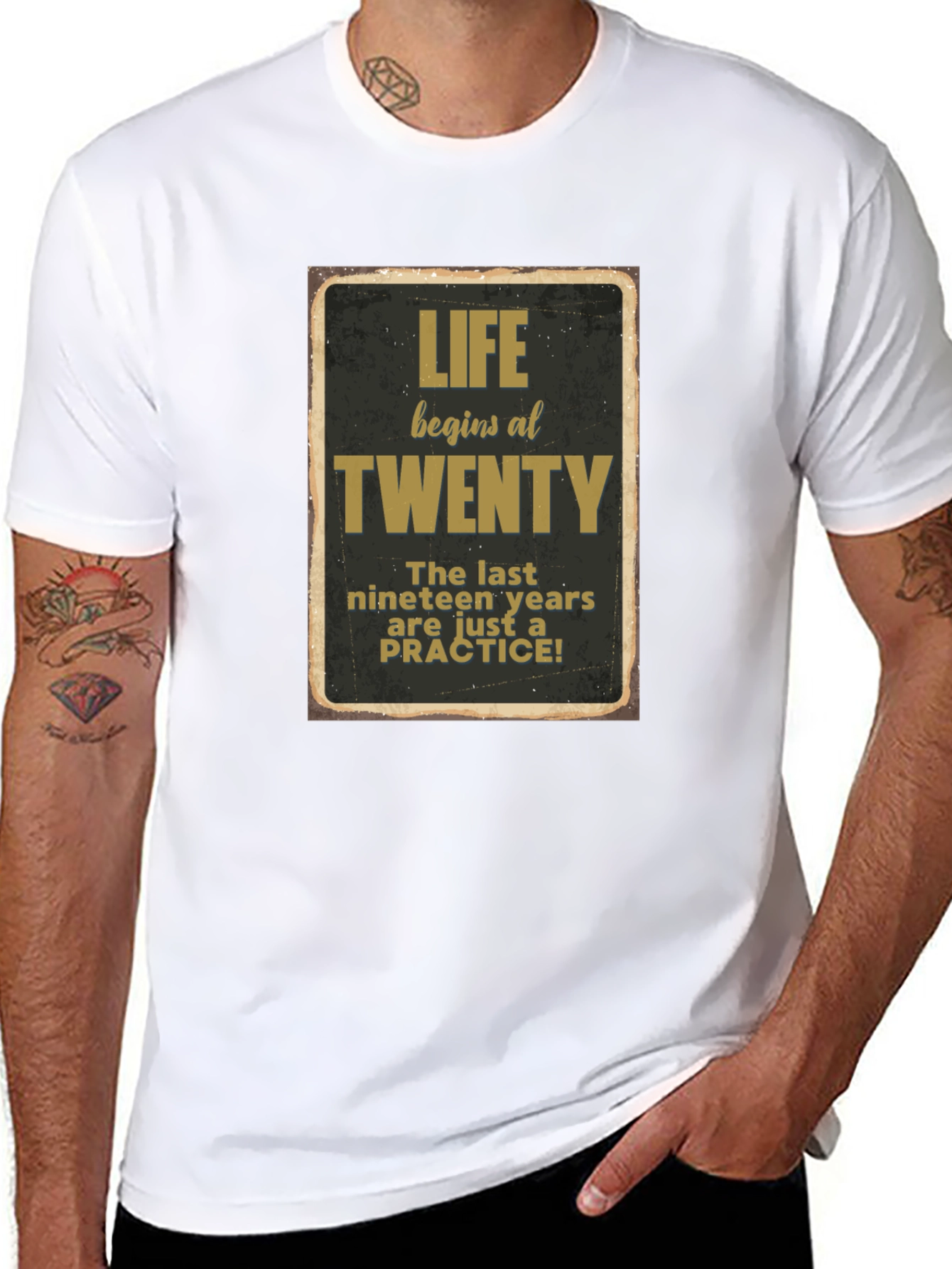 Life Begins At Twenty Graphic T-Shirt - 8