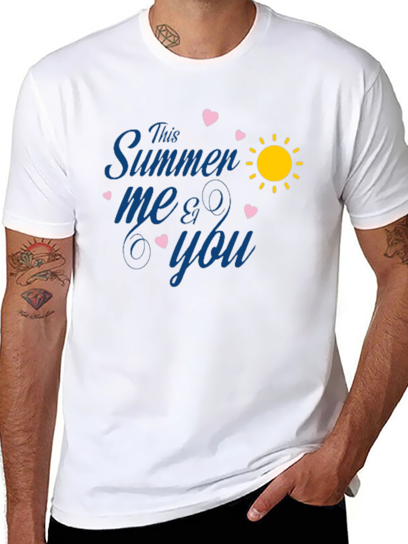 Black This Summer Me & You Black Graphic T-Shirt view 8