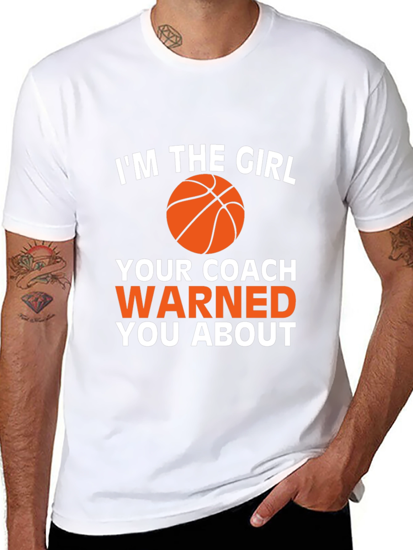 Black Basketball Girl T-Shirt - Warned You About! view 8