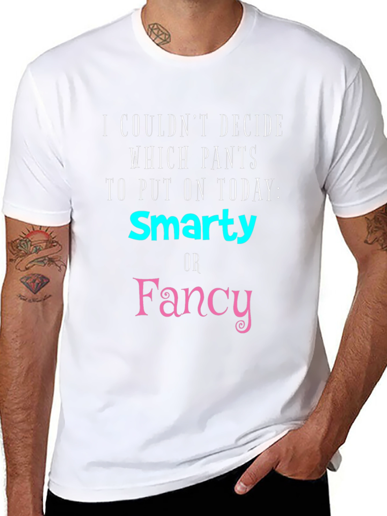 Black Smarty or Fancy Graphic T-Shirt view 8