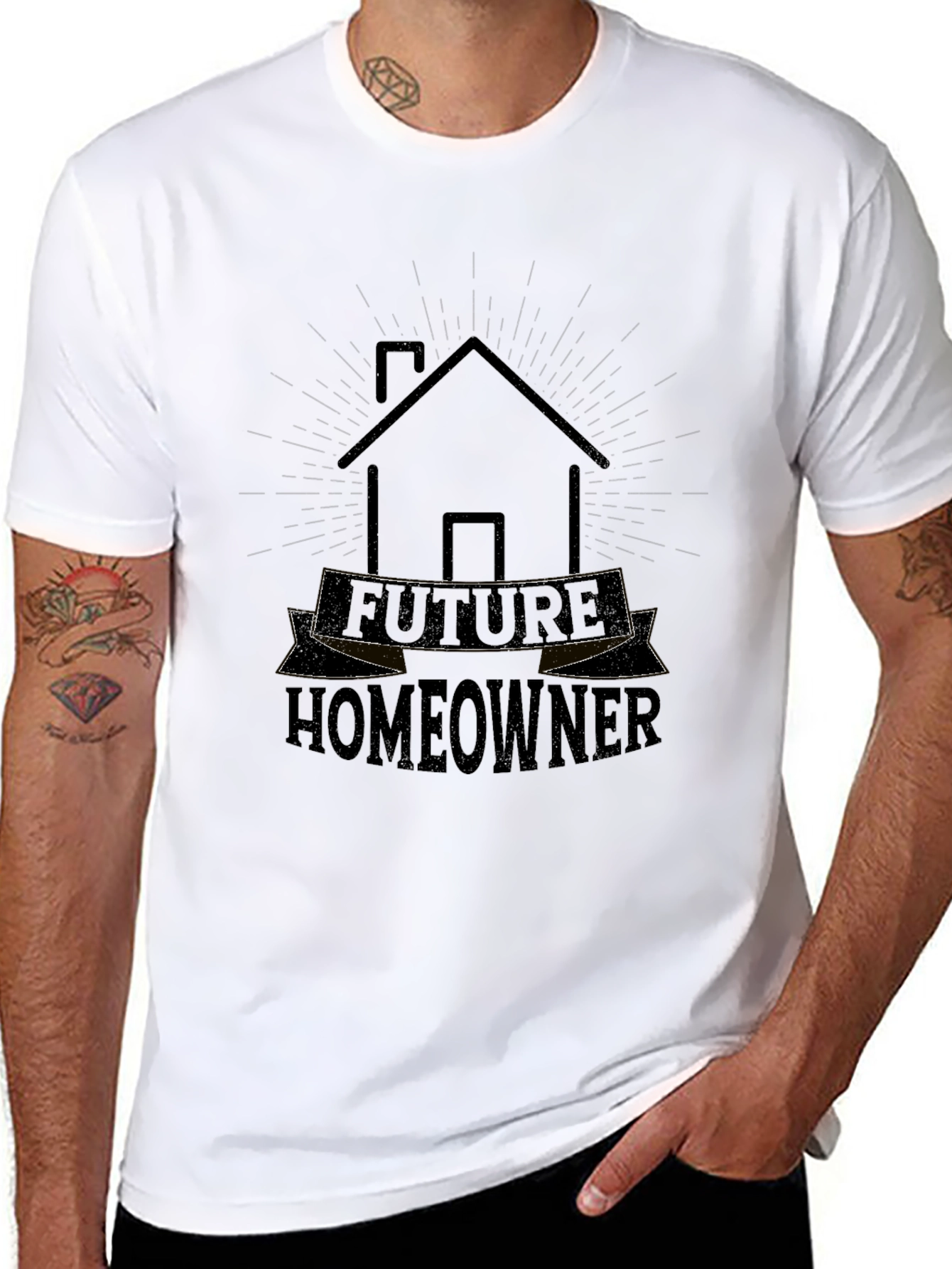Black Future Homeowner Graphic Tee view 8