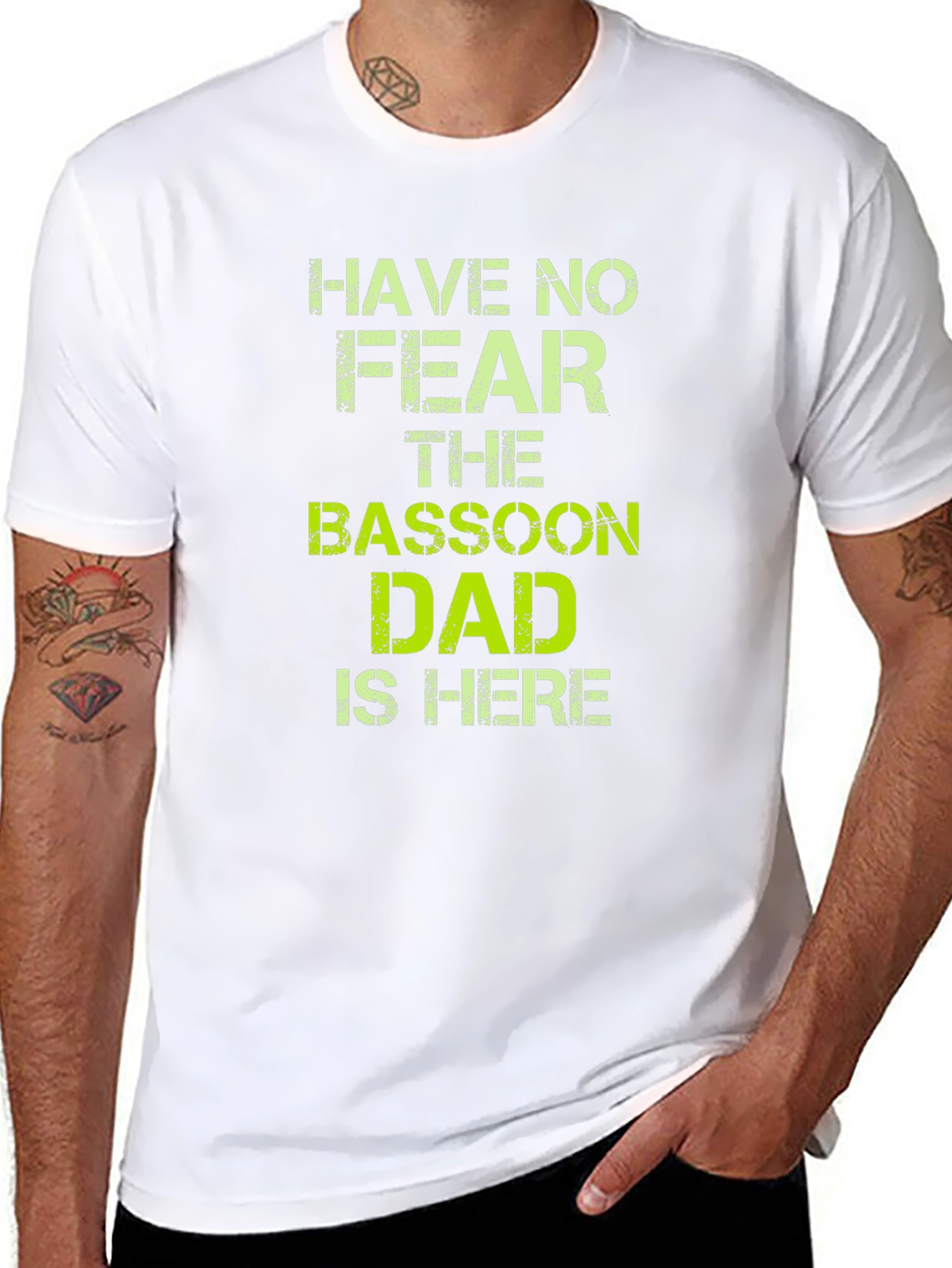 Black Bassoon Dad T-Shirt - Funny Musician Father's Day Tee view 8