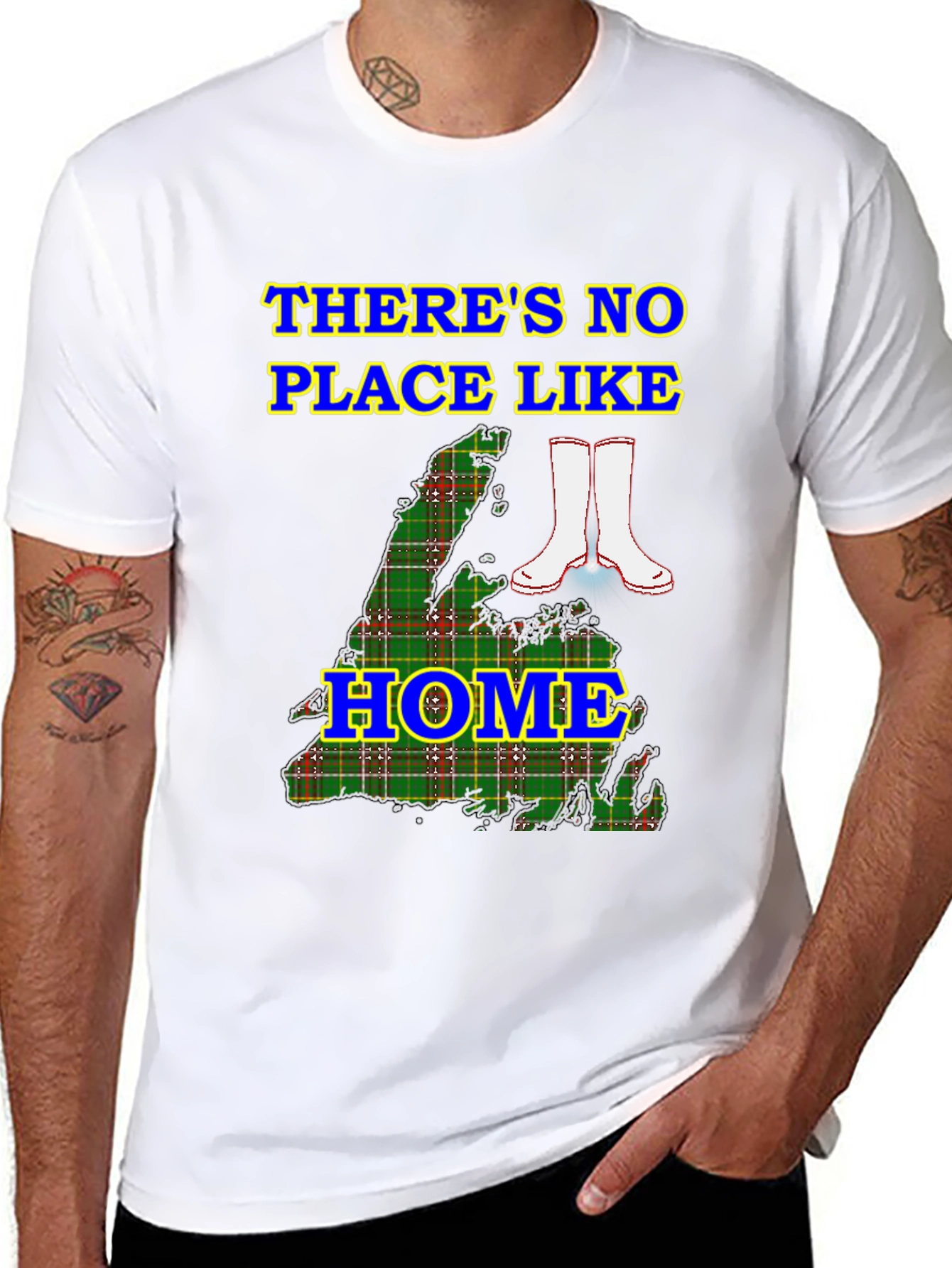 Black There's No Place Like Home T-Shirt view 8