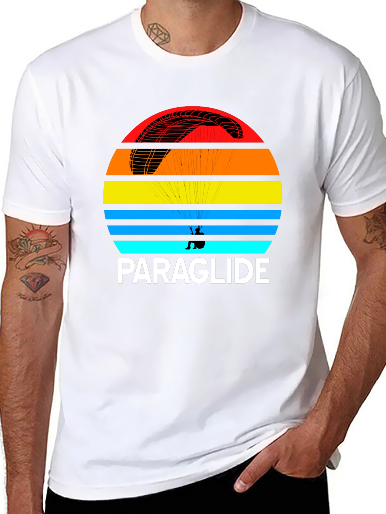 Black Paraglide Graphic Tee - Adventure Awaits! view 8